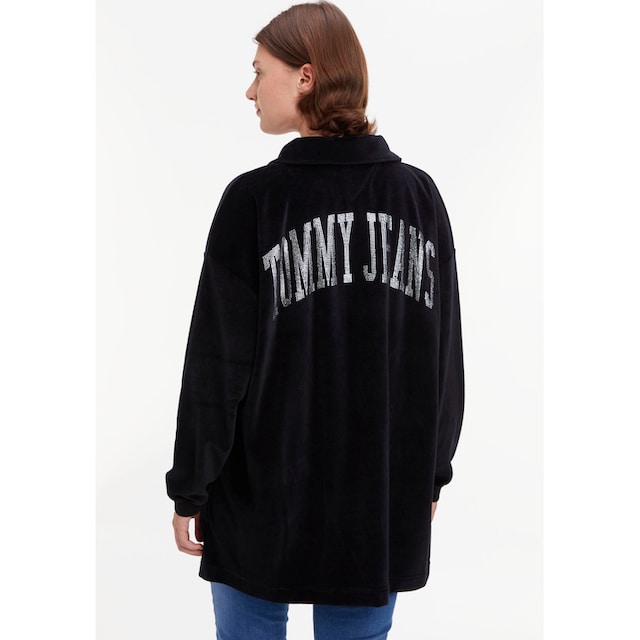 Tommy Jeans Curve Sweatshirt »TJW CRV RHINESTONE VELOUR 1/4ZIP«, (1 tlg.), mit  Tommy Jeans Logo-Zipper online bestellen | Jelmoli-Versand