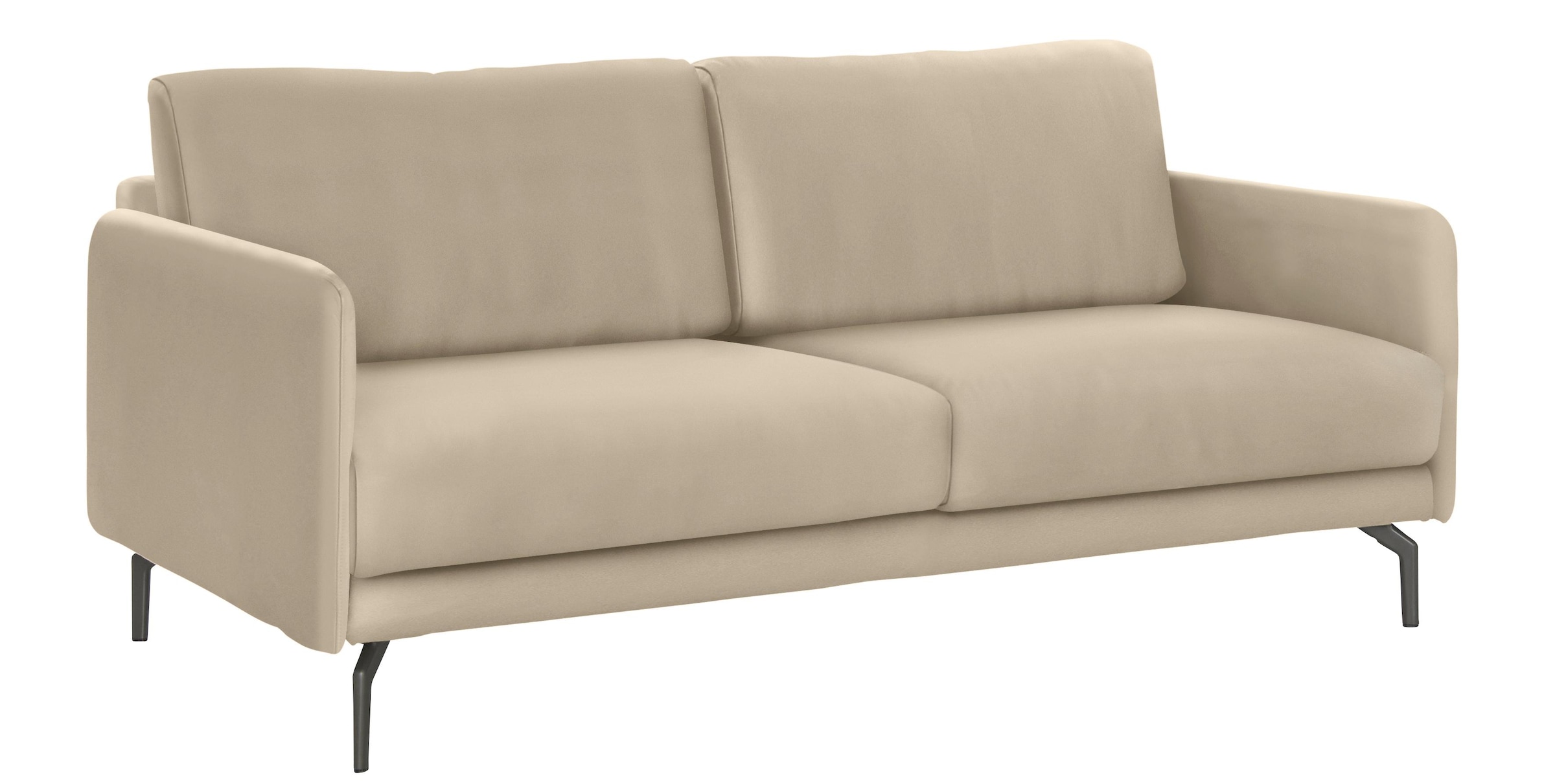 Creation BY ROLF BENZ 3-Sitzer "CR.450, Designsofa, edles Sofa, Loungesofa, Ledersofa, klares Design" Armlehne sehr schmal, Breite 190 cm, Alugussfuss Umbragrau