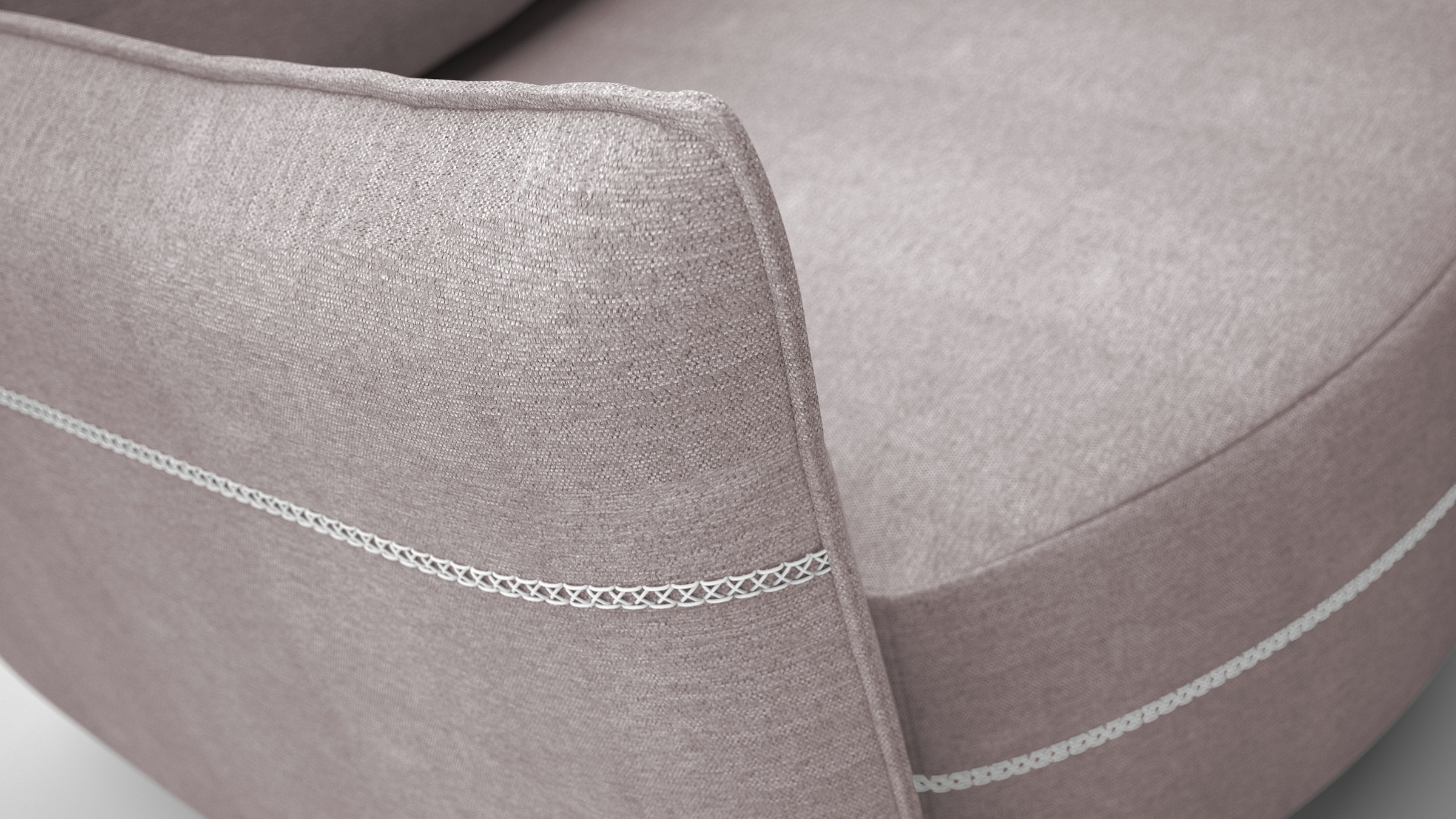 exxpo - sofa fashion Loungesofa »Ortis mit toller Kontrastnaht, Solitärmöbel, bequem, schmale Armlehne«, Schlafsofa mit Bettfunktion und Bettkasten, komfortabler Federkern