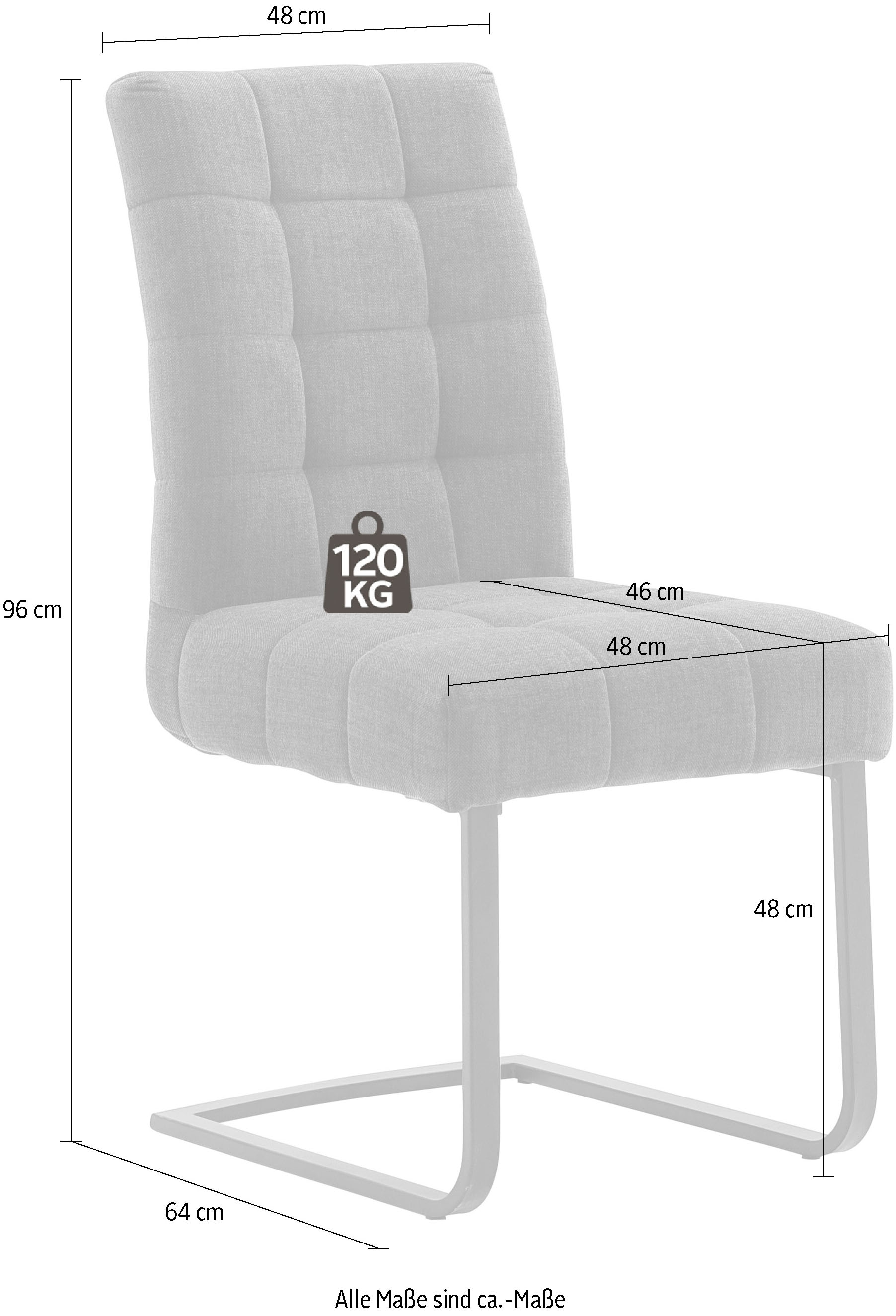 MCA furniture Freischwinger »Salta«, (Set), bestellen Clean Clean, Bezug St., Jelmoli-Versand online mit 2 Aqua Aqua 