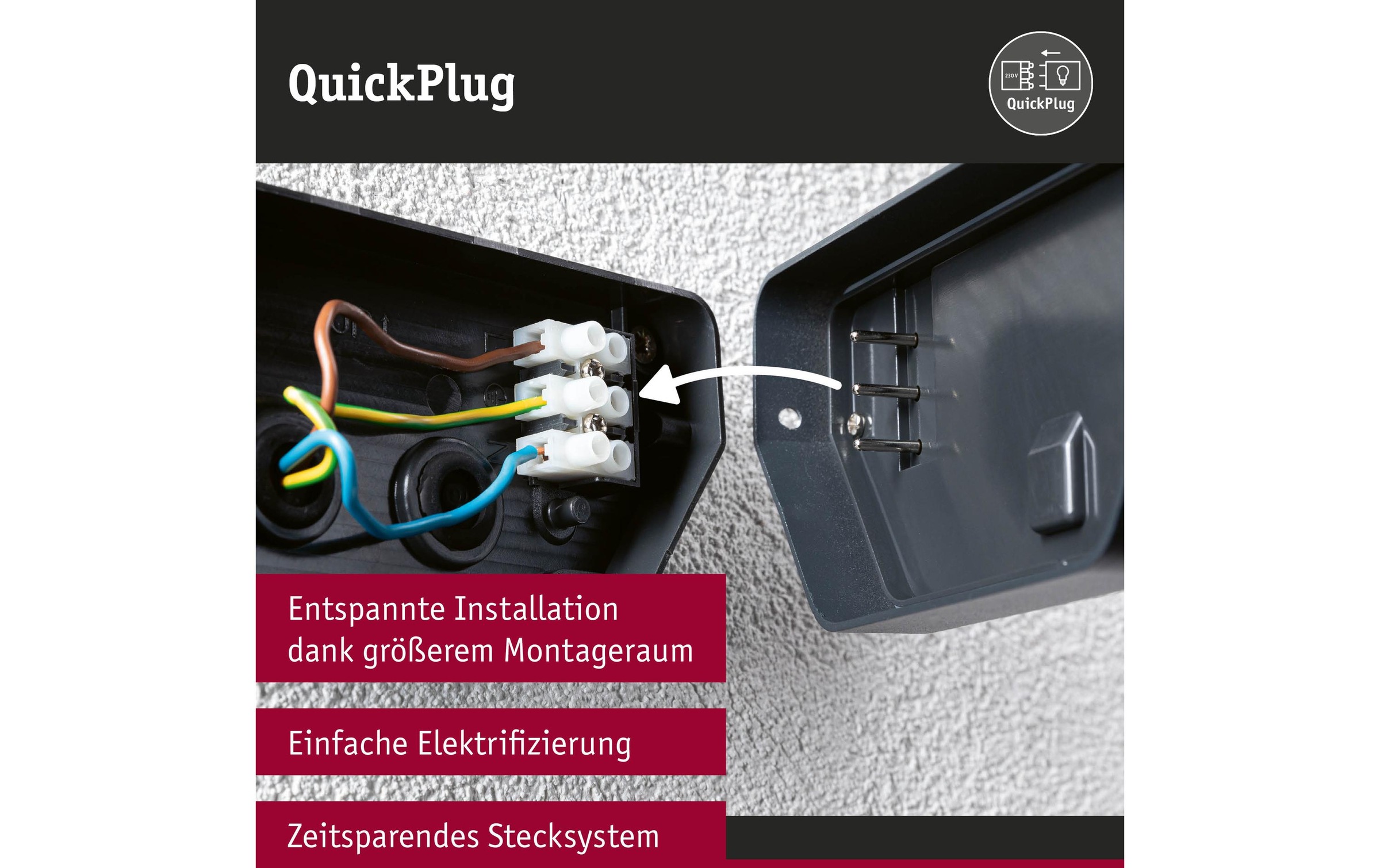Paulmann LED Wandleuchte »LED Akena Bewe«