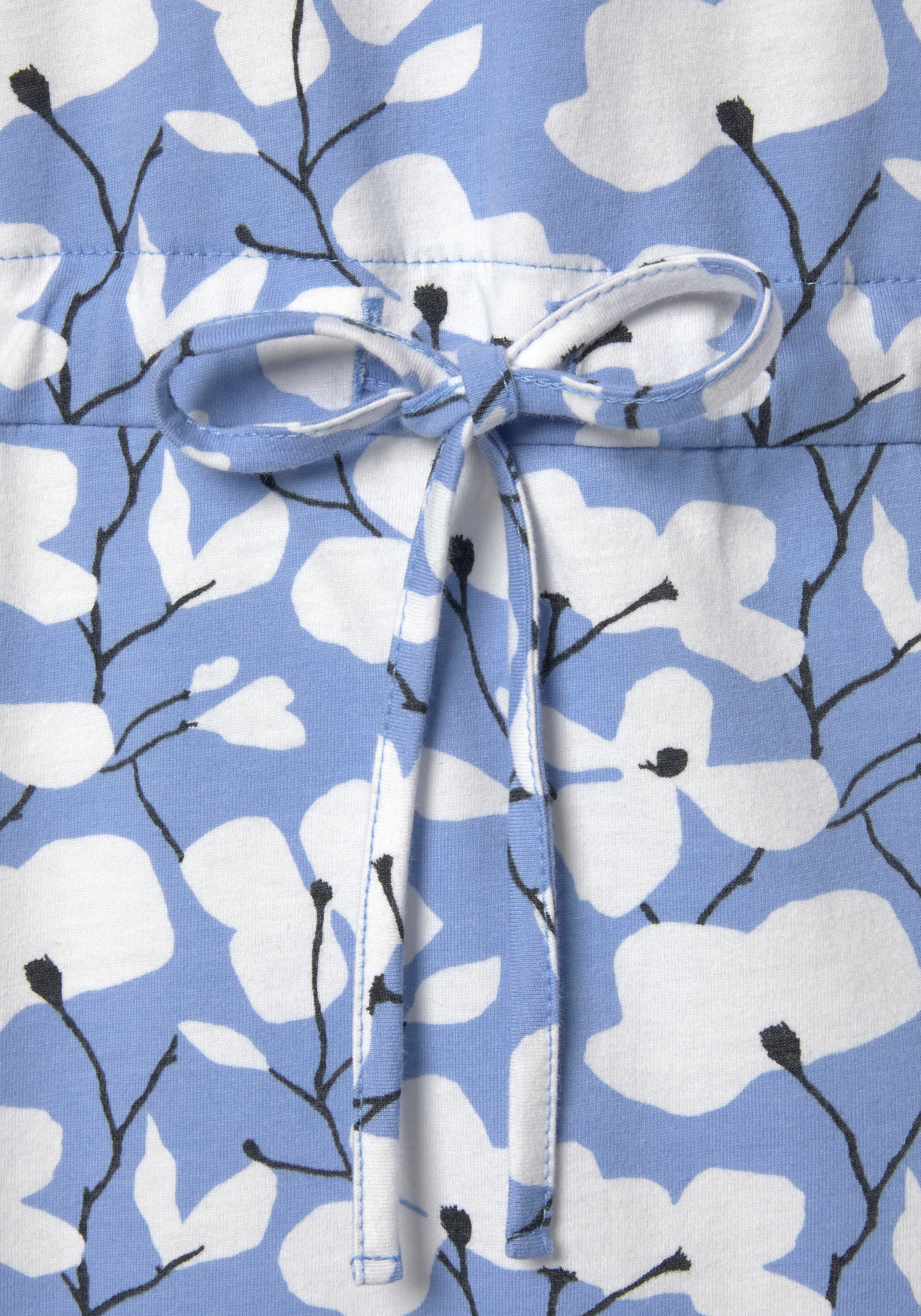 Beachtime Jerseykleid, mit Blumenmuster und Taschen, Sommerkleid aus Baumwoll-Mix