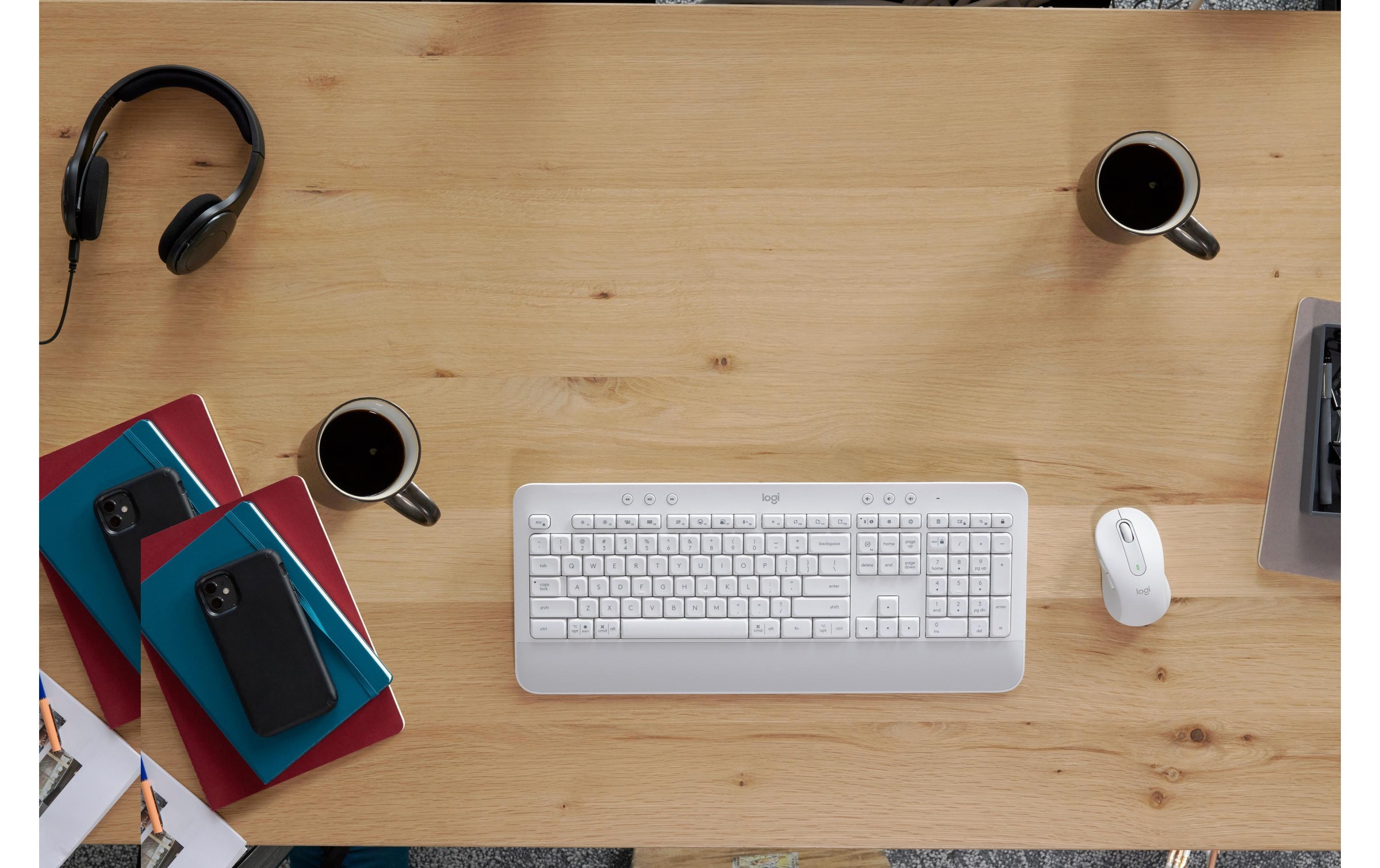 Logitech Tastatur- und Maus-Set »Logitech MK650 for Business white«