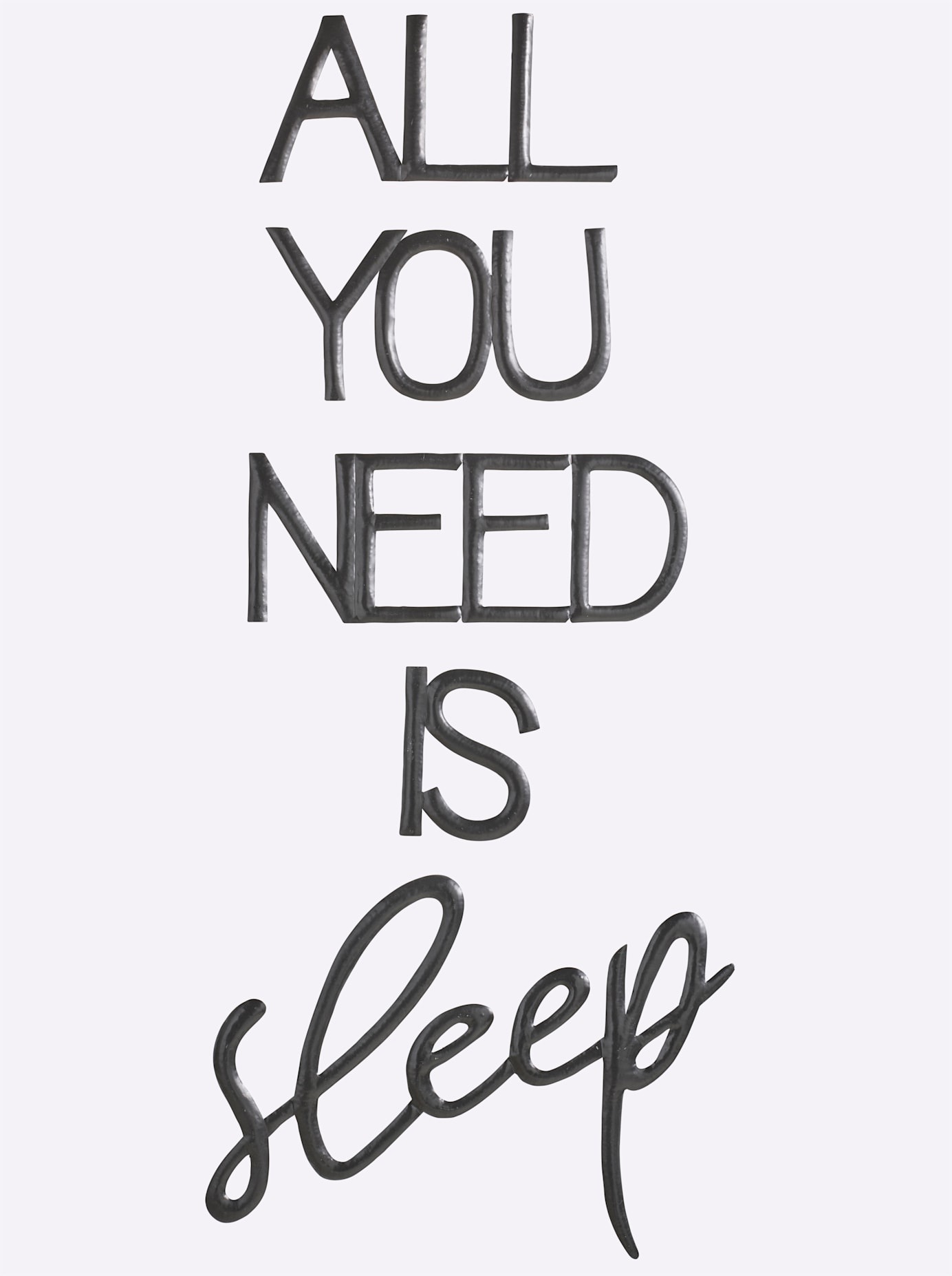 Schwarz Wanddekoobjekt