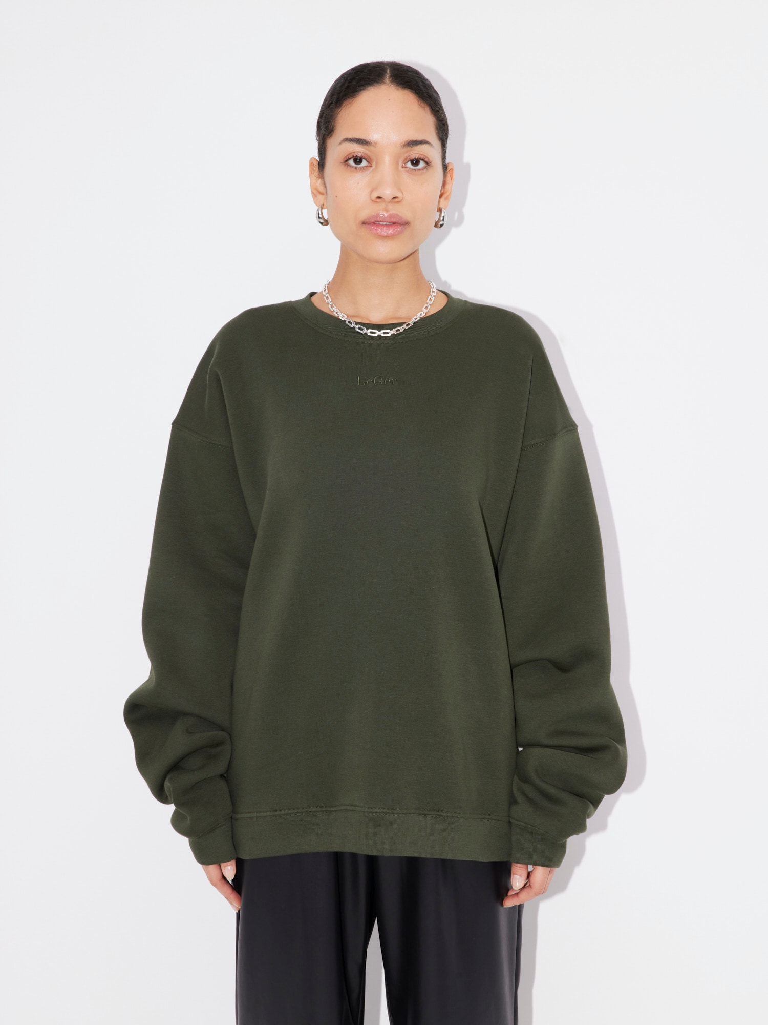 LeGer Sweatshirt »Indra, LeGer by Lena Gercke«, Rundhals, lockere Passform