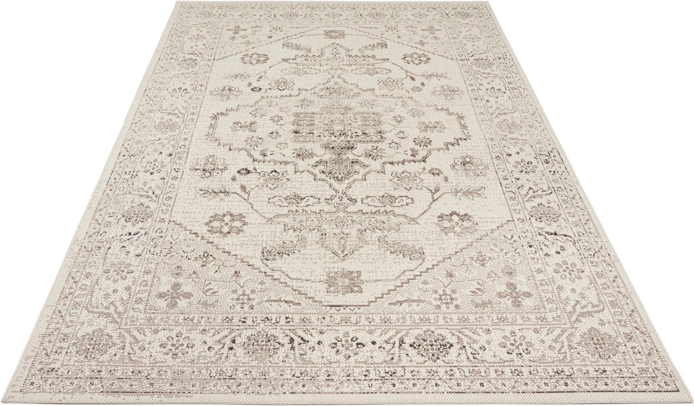 NORTHRUGS Teppich »Navarino«, rechteckig, 8 mm Höhe, In-& Outdoor, Teppich, Vintage, Orientalisch, Balkon, Wohnzimmer