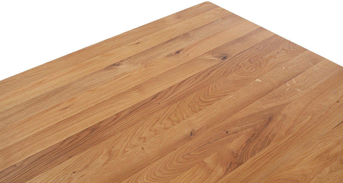 MCA furniture Esstisch »ETNA 4-Fuss Tisch«, (Einzelstück), Massivholz,durchgehende Lamelle,Stollenfuss 10x10cm,Tischplatte 2,5cm