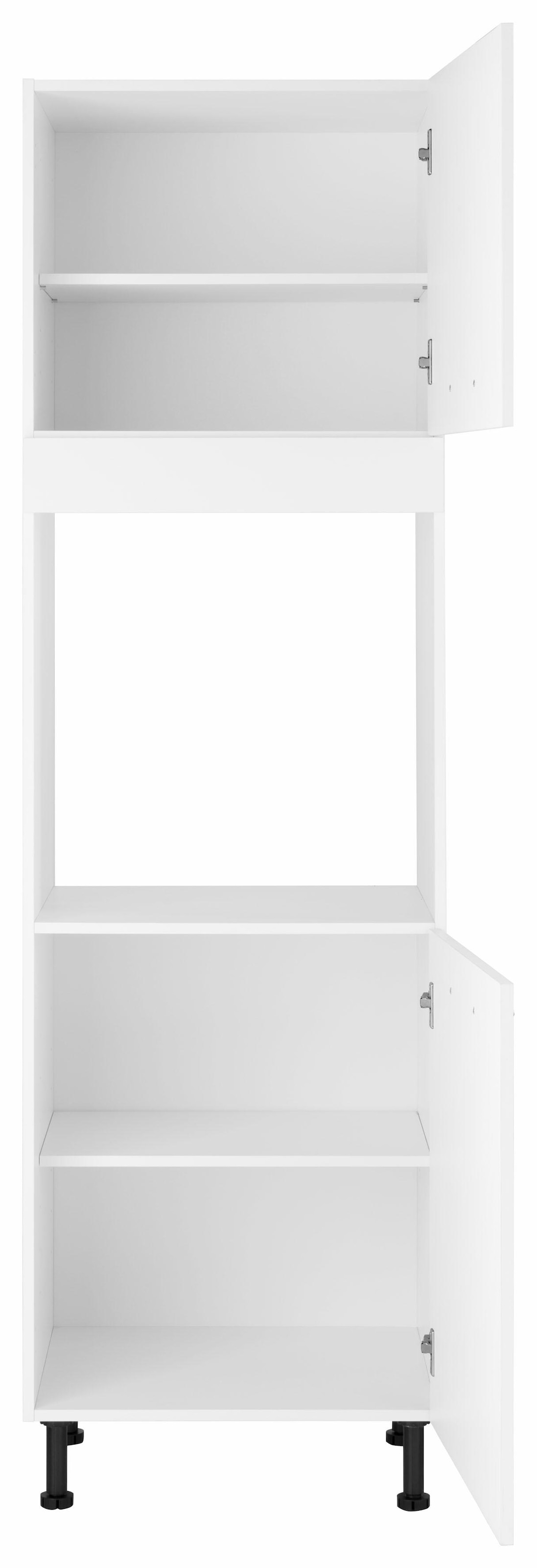 wiho Küchen Backofenumbauschrank »Ela«, 60 cm breit, höhenverstellbare Füsse