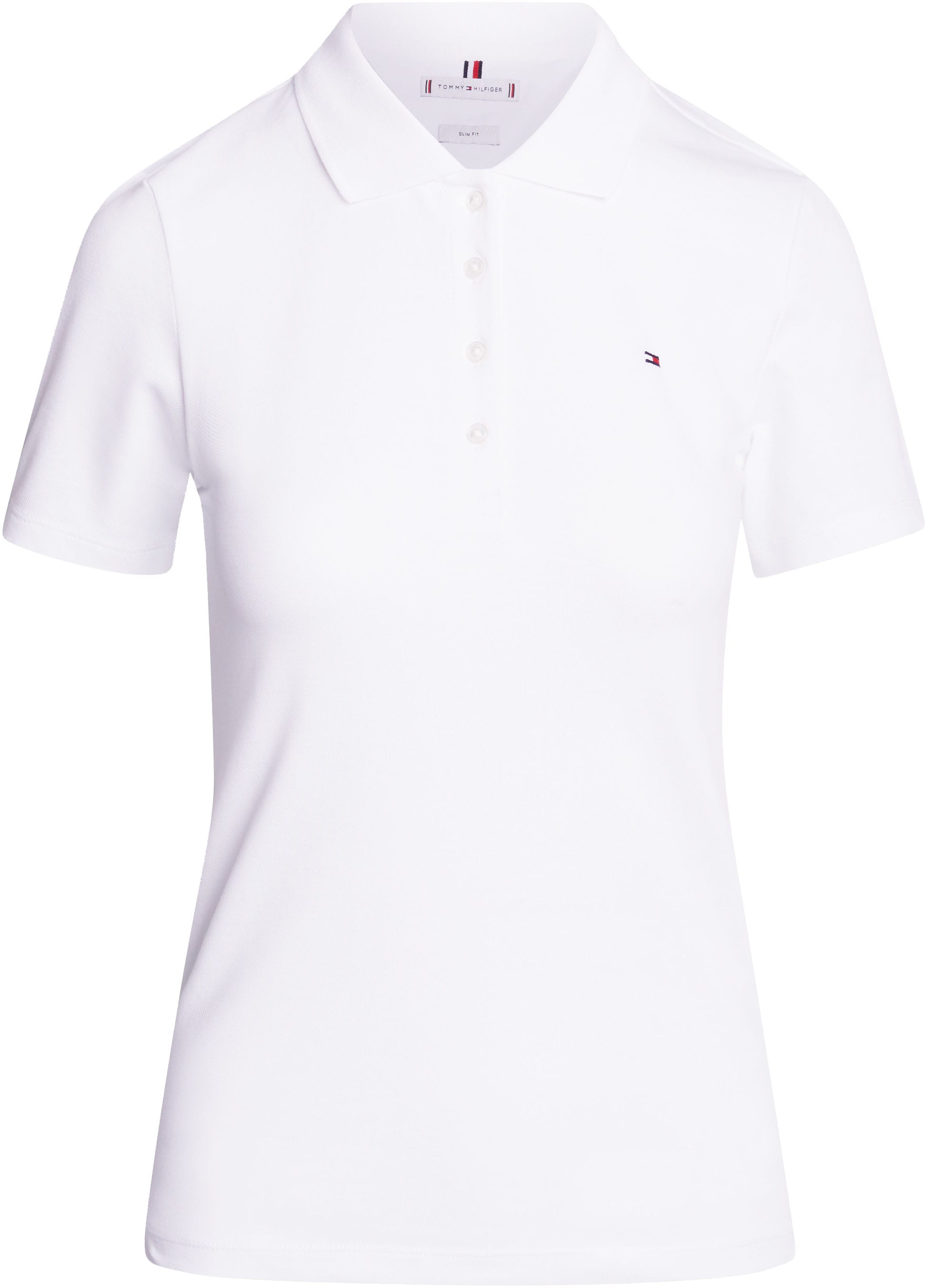 Tommy Hilfiger Poloshirt »1985 SLIM PIQUE POLO SS«, mit Tommy Hilfiger Logo-Flag