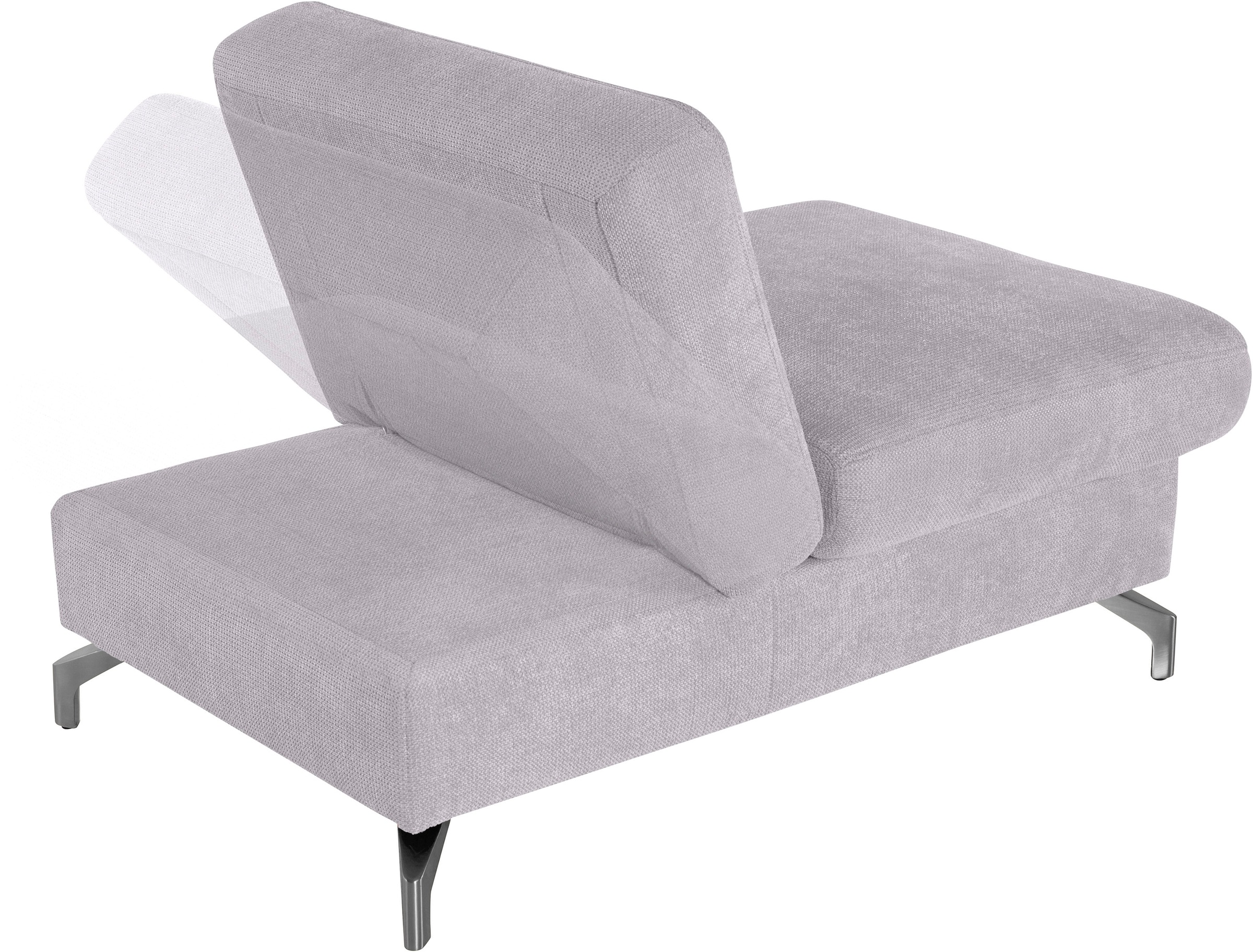 sit&more Hocker »Percy«, Fusshöhe 12 cm, mit Klappfunktion, wahlweise in 2 Fussfarben