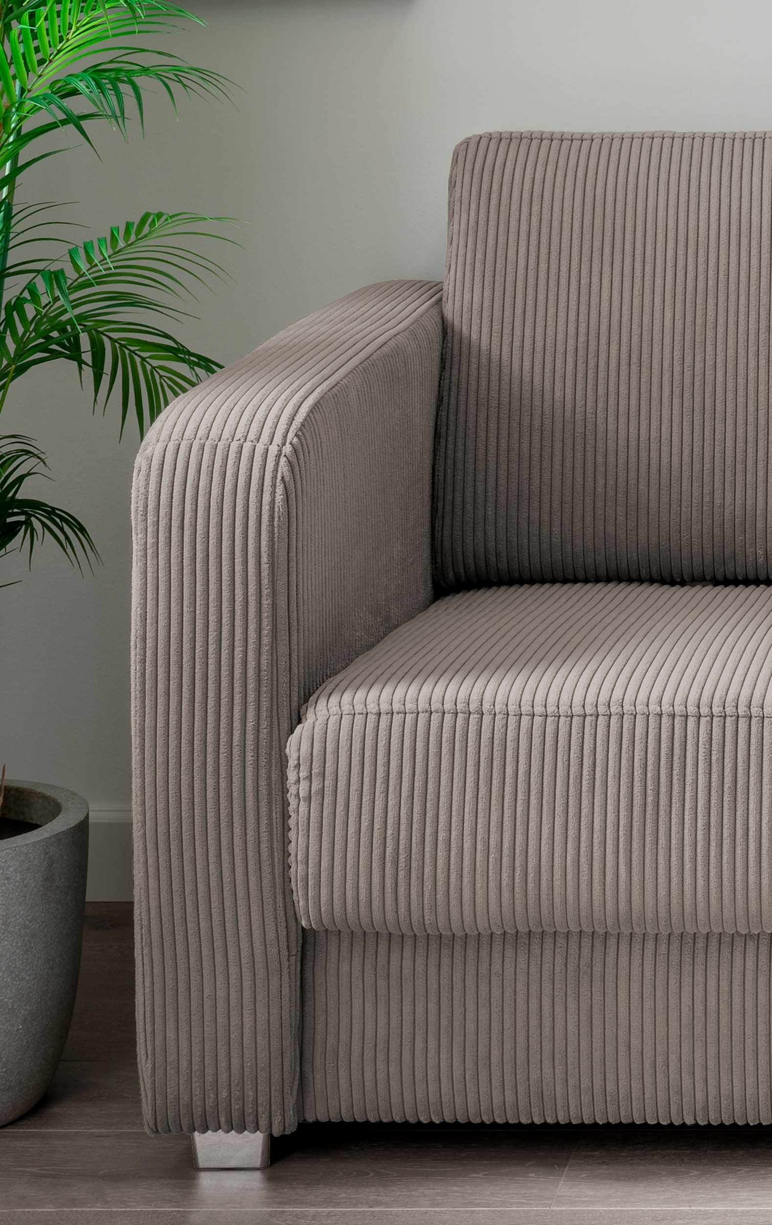 INOSIGN Schlafsofa »Mia Problemlöser Sofa, Einzelauszug, Bettsofa, zeitlos und bequem«, mit 2 Einzelauszügen als Längsschläfer