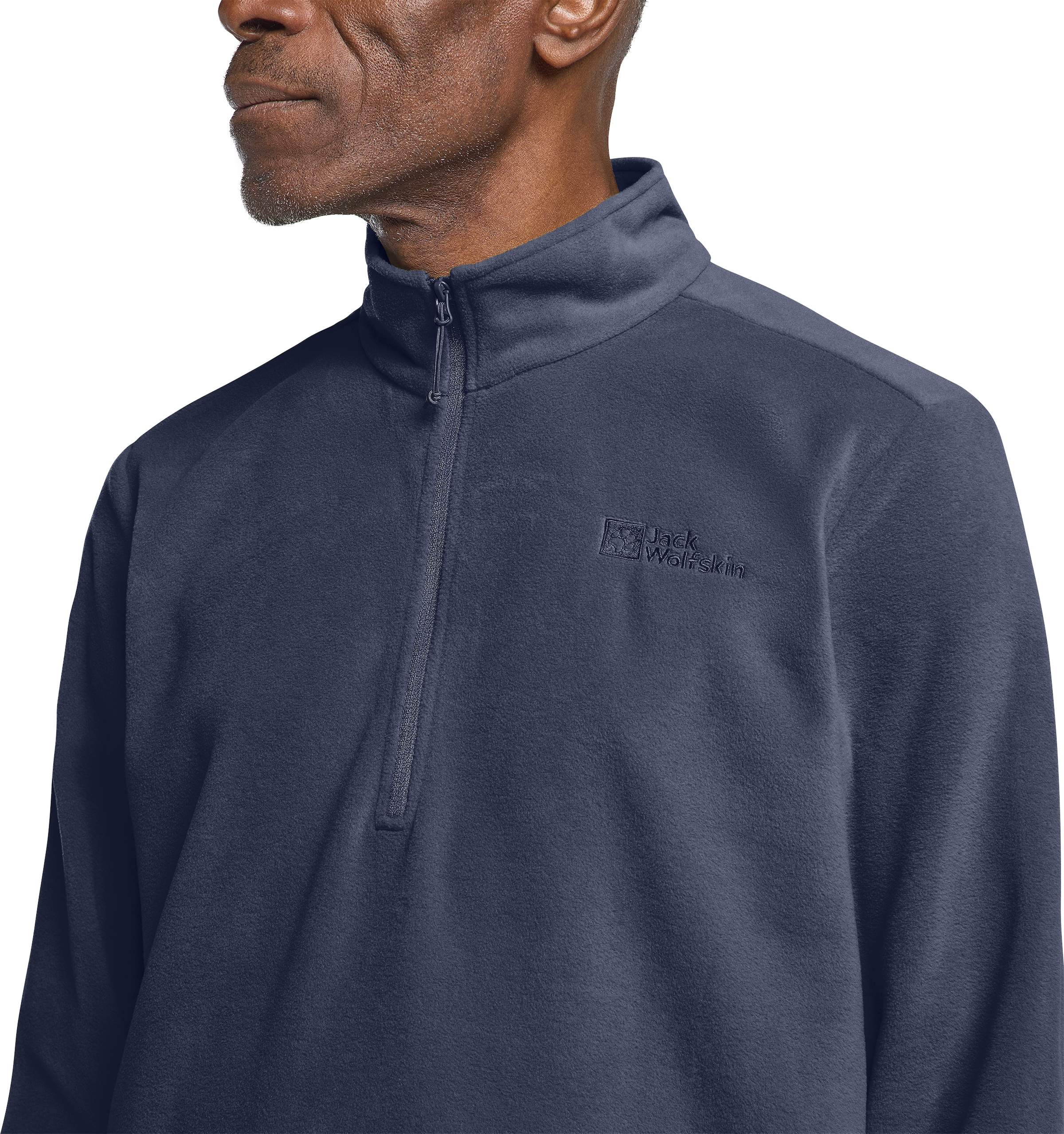 Jack Wolfskin Fleecepullover »TAUNUS HZ M«, aus recyceltem Polyester, atmungsaktiv