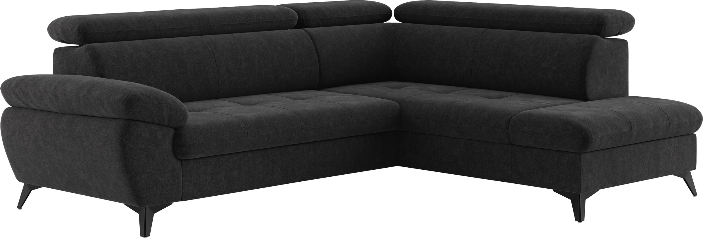 COTTA Ecksofa »Hudson L-Form«, mit Kopfteilverstellung, wahlweise mit Bettfunktion & Bettkasten