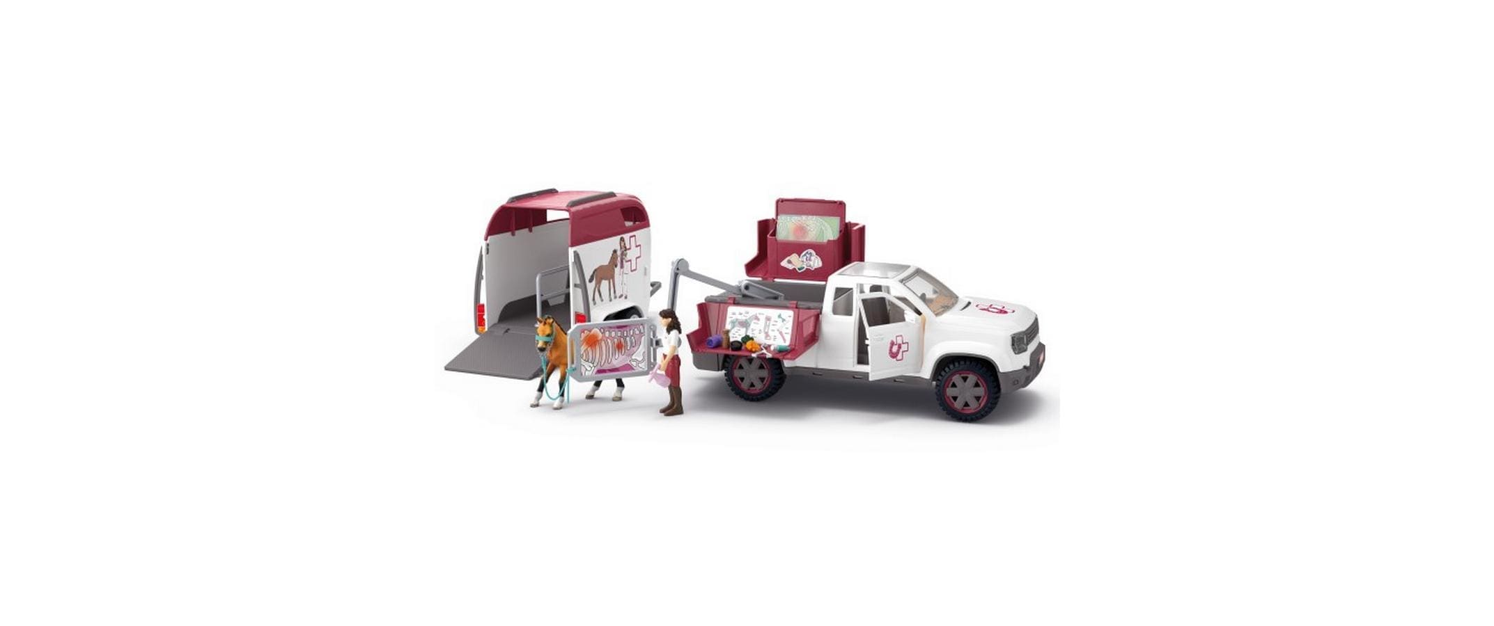 Schleich® Spielfigur »Horse Club Mobile Tierärztin mit Anhänger«