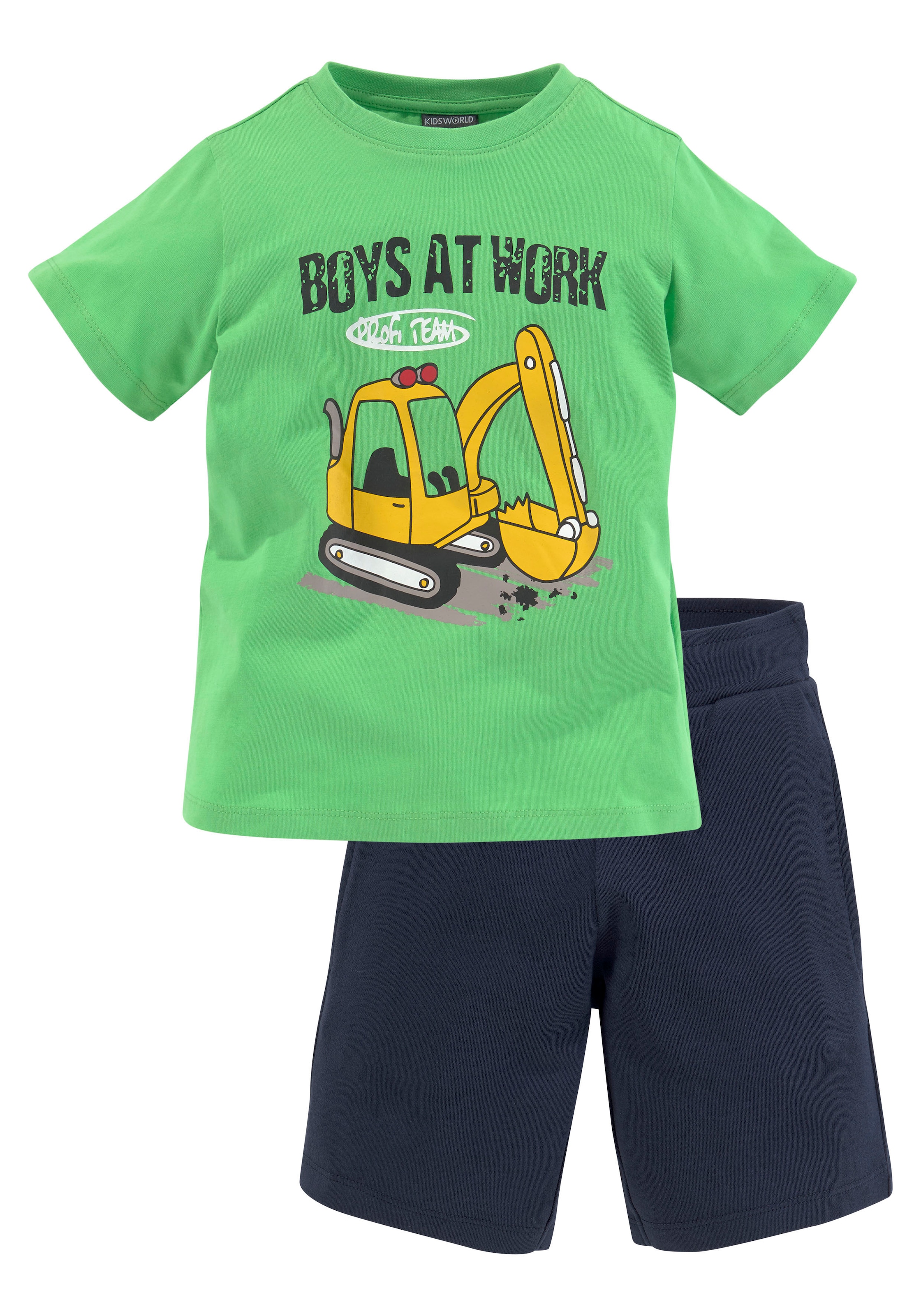 KIDSWORLD Shirt & Shorts, (Spar-Set, 2 tlg., T-Shirt+Sweatbermudas), BOYS  AT WORK | Boutique en ligne Jelmoli-Versand