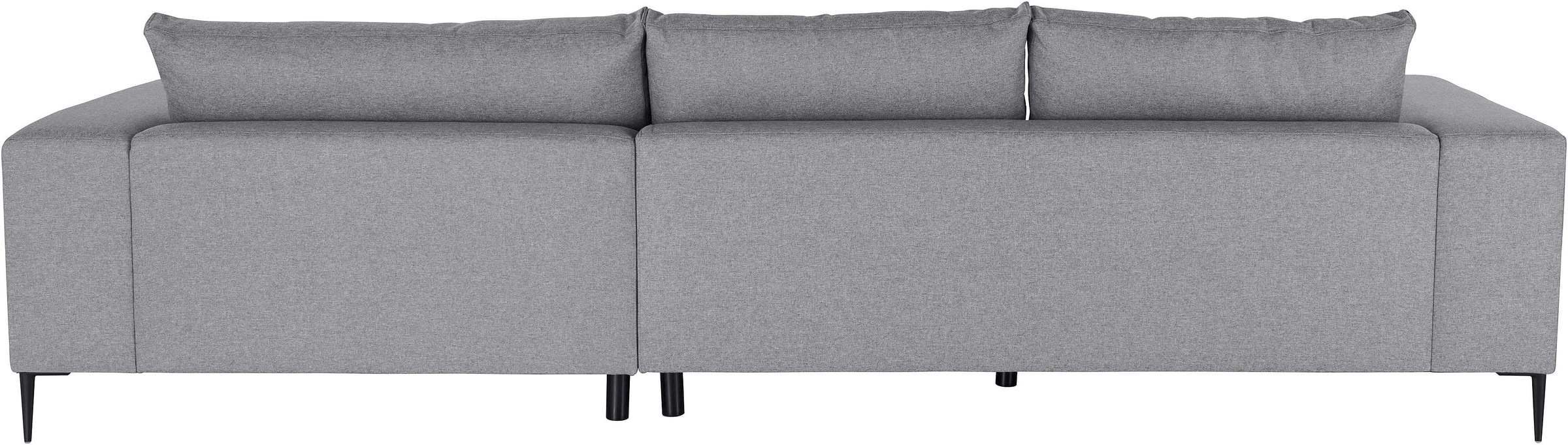 INOSIGN Ecksofa »Aurora, L-Form, mit extra breiter Recamiere, 324 x 170 cm (BxT)«, Designsofa mit tollem Sitzkomfort, extra hohe Metallfüsse schwarz