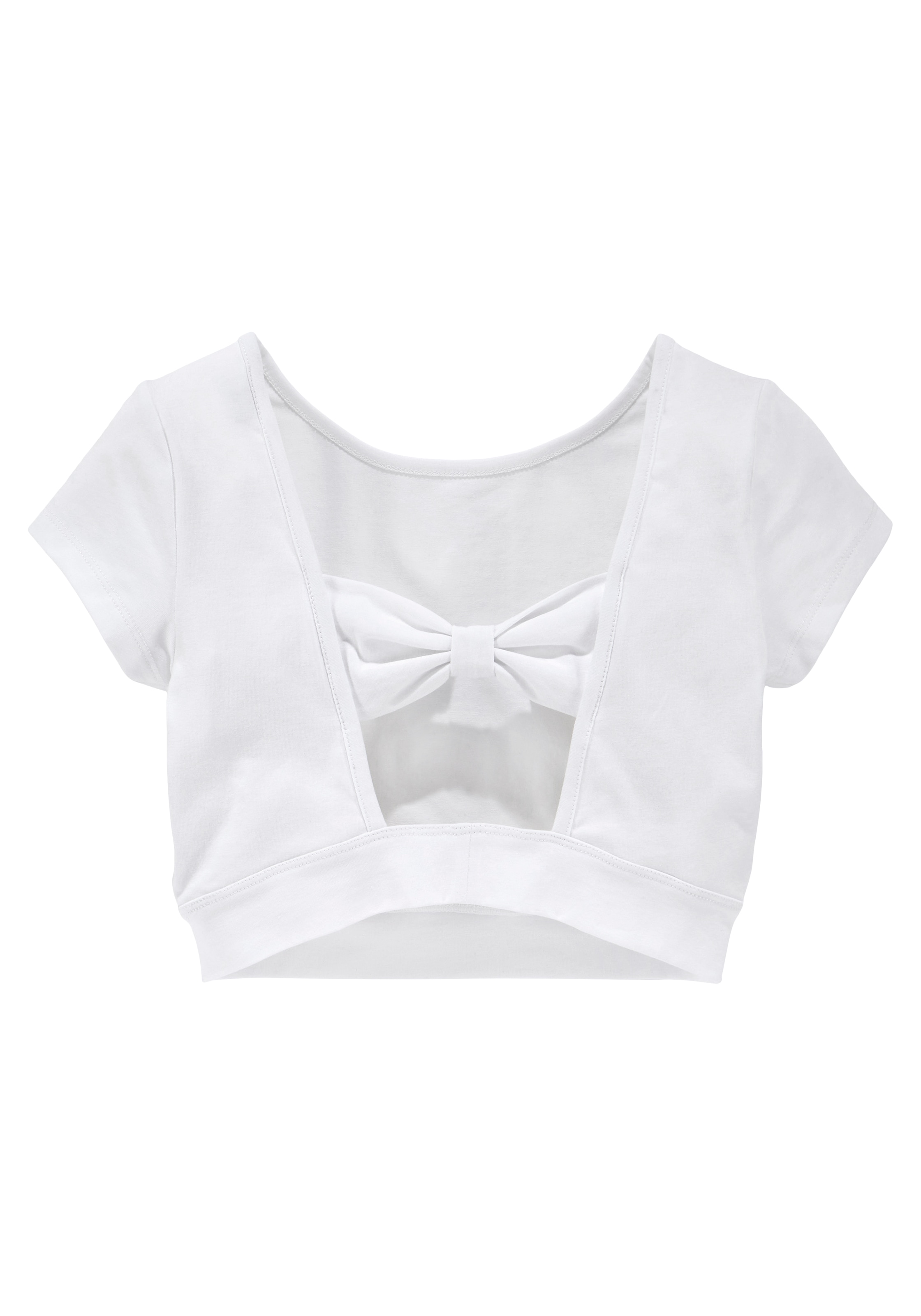 online ✵ T-Shirt »Schleife«, mit Jelmoli-Versand | Rücken KangaROOS bestellen Zierschleife und offenem
