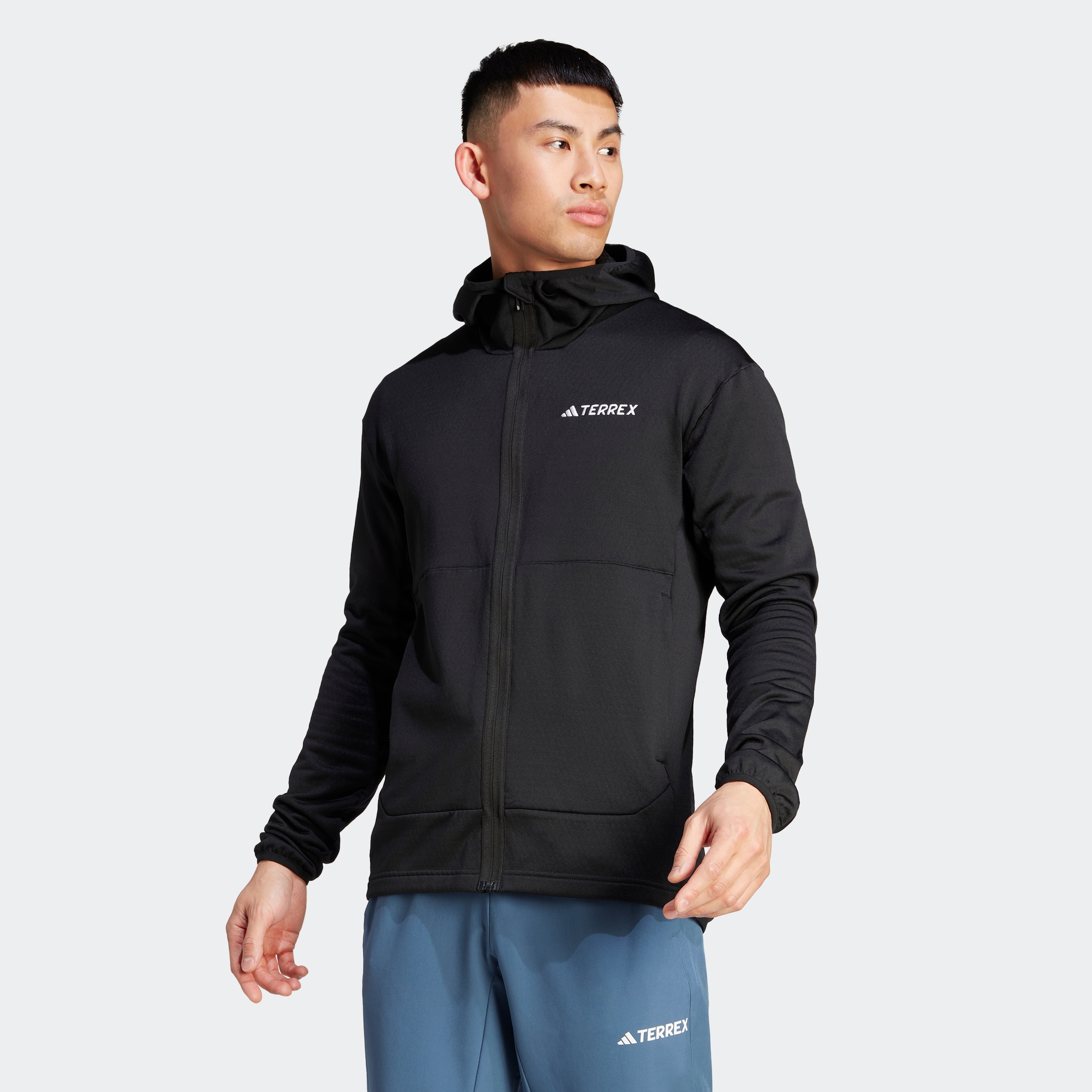 adidas TERREX Outdoorjacke »TERREX XPERIOR LIGHT FLEECE HOODED«