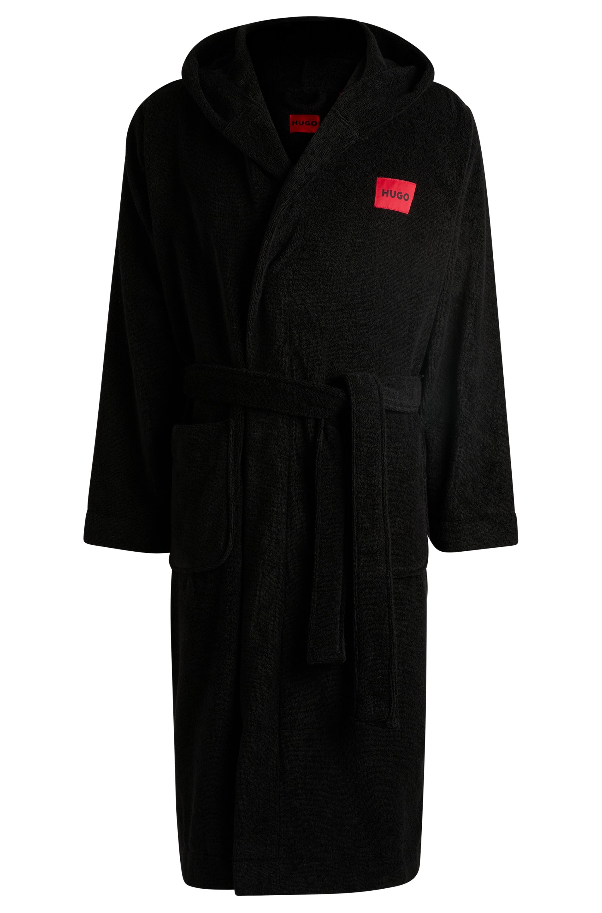 HUGO Underwear Bademantel »Terry Gown Hooded«, mit Kapuze & kontrastfarbenen Logo