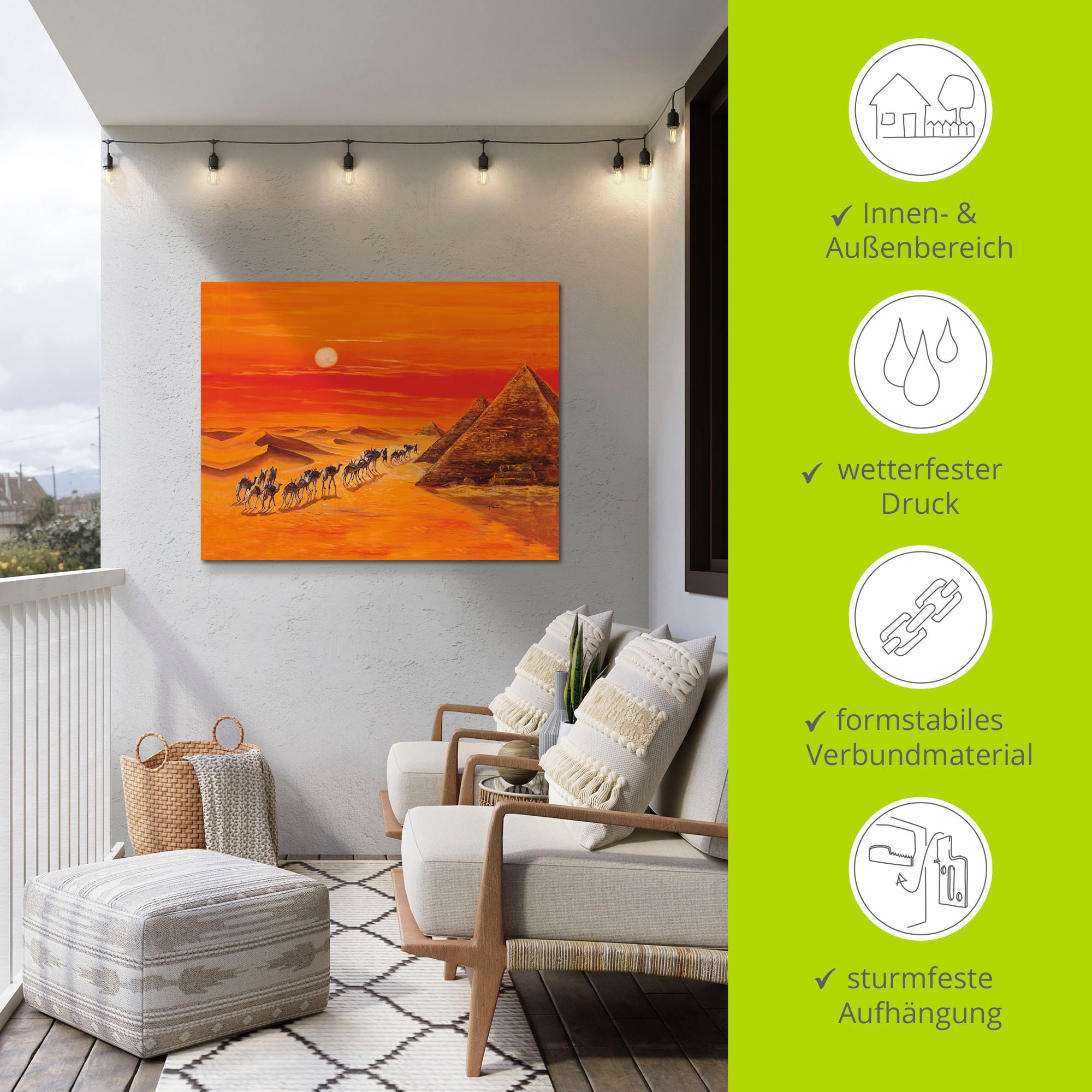 Artland Wandbild »Karawane II«, Afrika, (1 St.), als Alubild, Outdoorbild, Leinwandbild in verschied. Grössen