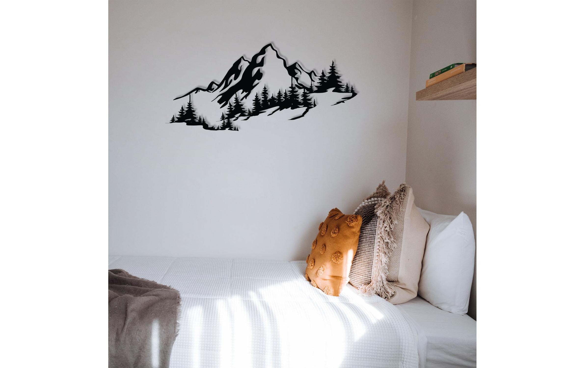 Wanddekoobjekt »Wallxpert Mountain 67 x 30 cm Metall«