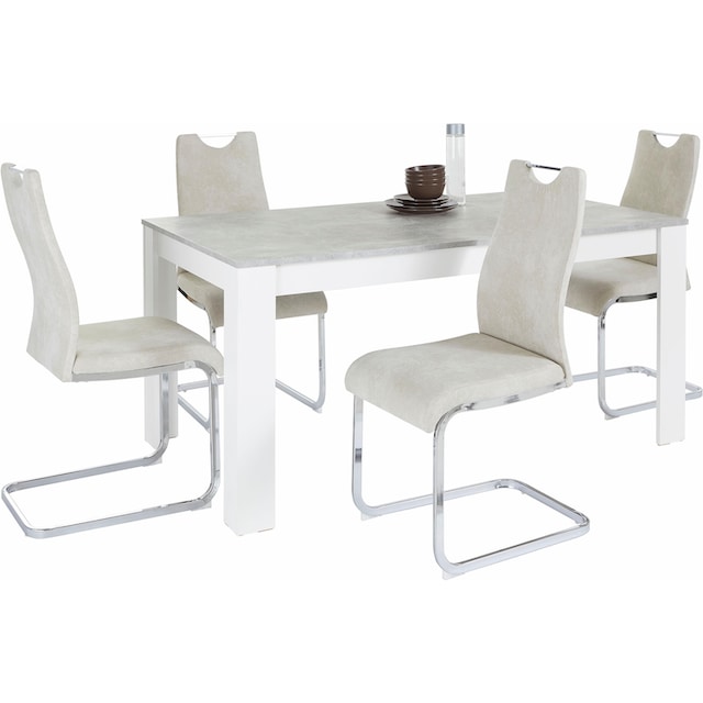 Homexperts Essgruppe »Zabona«, (Set, 5 tlg.), 4 Stühle und 1 Tisch online  kaufen | Jelmoli-Versand
