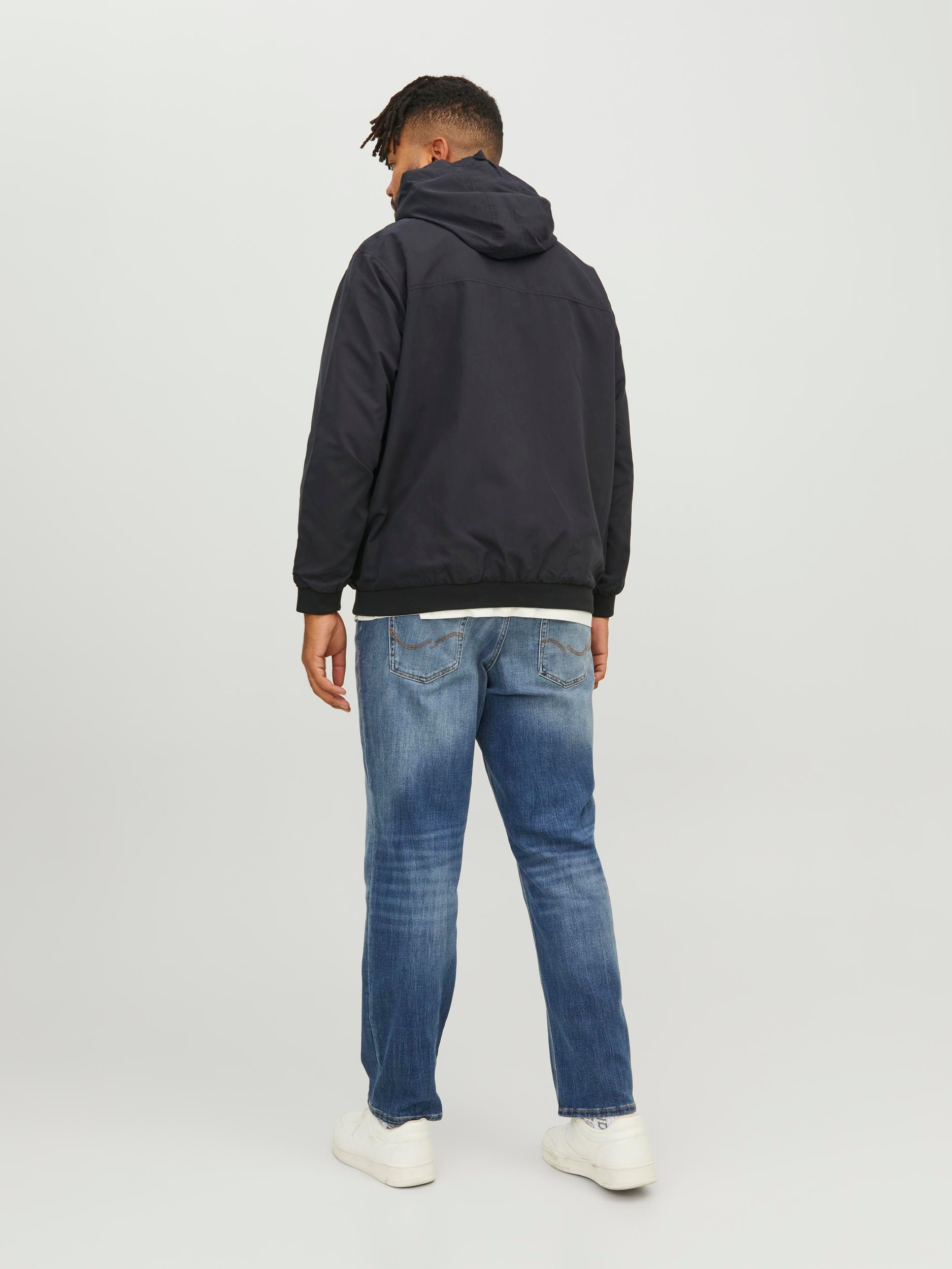 Jack & Jones PlusSize Bomberjacke »JJERUSH HOOD BOMBER NOOS PLS«, mit Kapuze, mit Logo Schriftzug