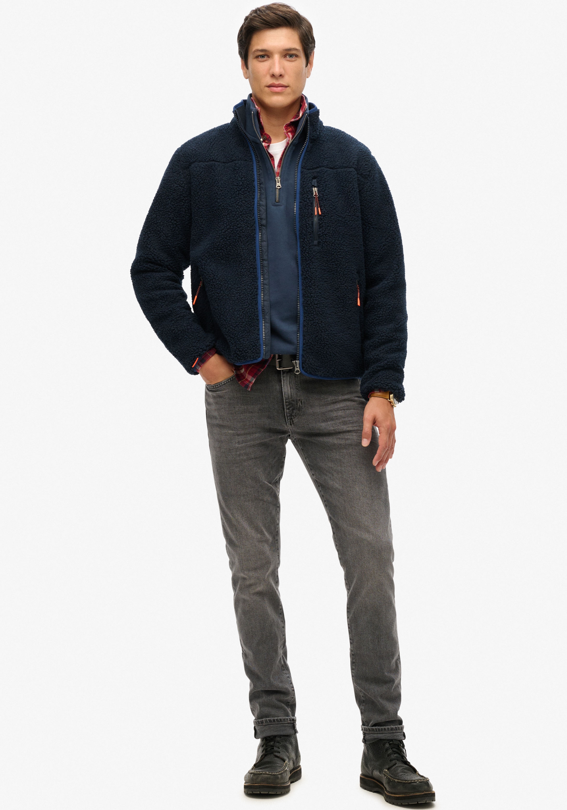 Superdry Fleecejacke »OUTDOOR FULL ZIP FLEECE«, ohne Kapuze