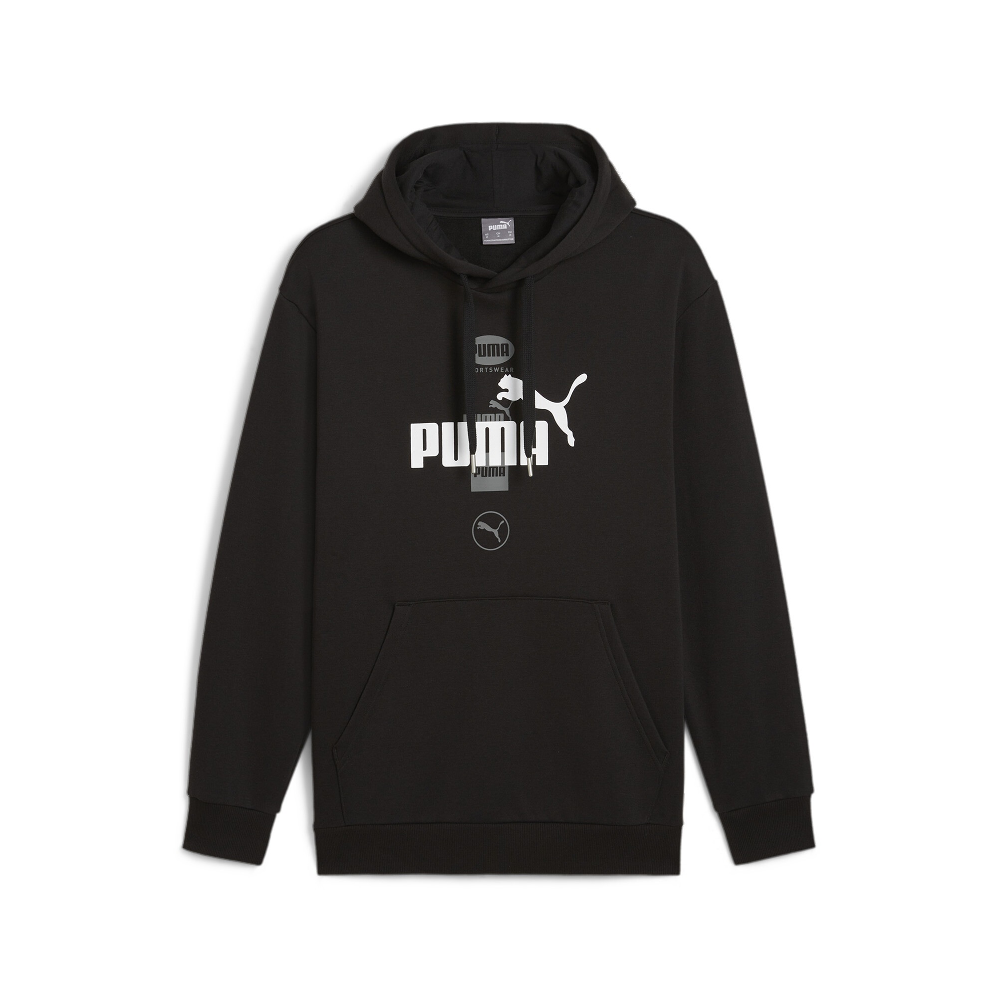 PUMA Kapuzensweatshirt »POWER GRAPHIC HOODIE FL«, mit auffälligen Grafiken, mit Kängurutasche, mit Fleecefutter
