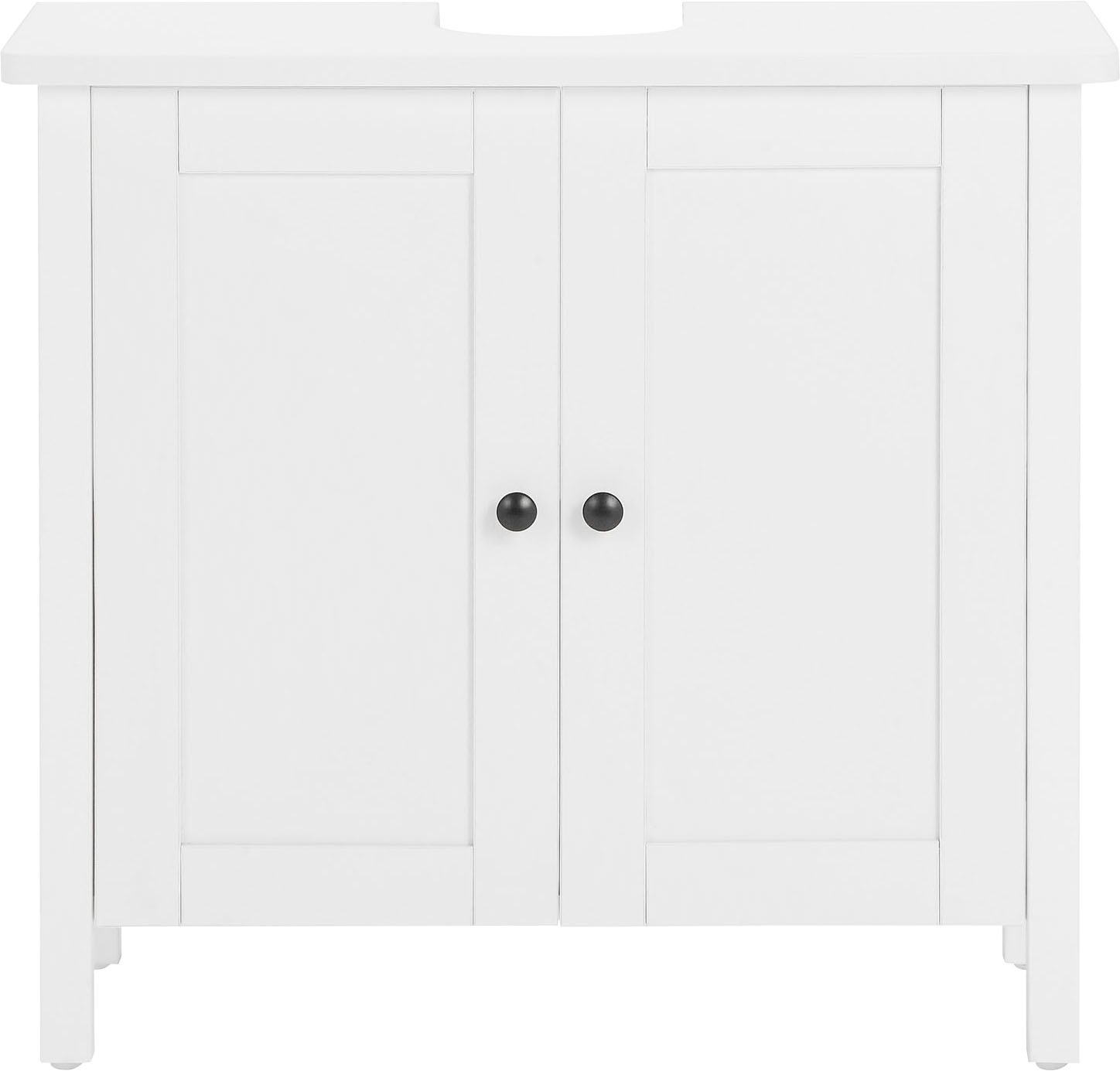 welltime Waschbeckenunterschrank "WBU Aalborg" Badmöbel im Landhaus-Stil, Breite 65 cm