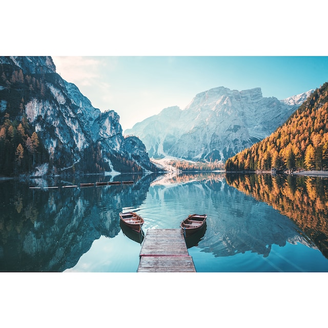 Bönninghoff Leinwandbild »Pragser Wildsee«, Seelandschaft-Italien, (1 St.),  BxH: 118x78 cm online kaufen | Jelmoli-Versand