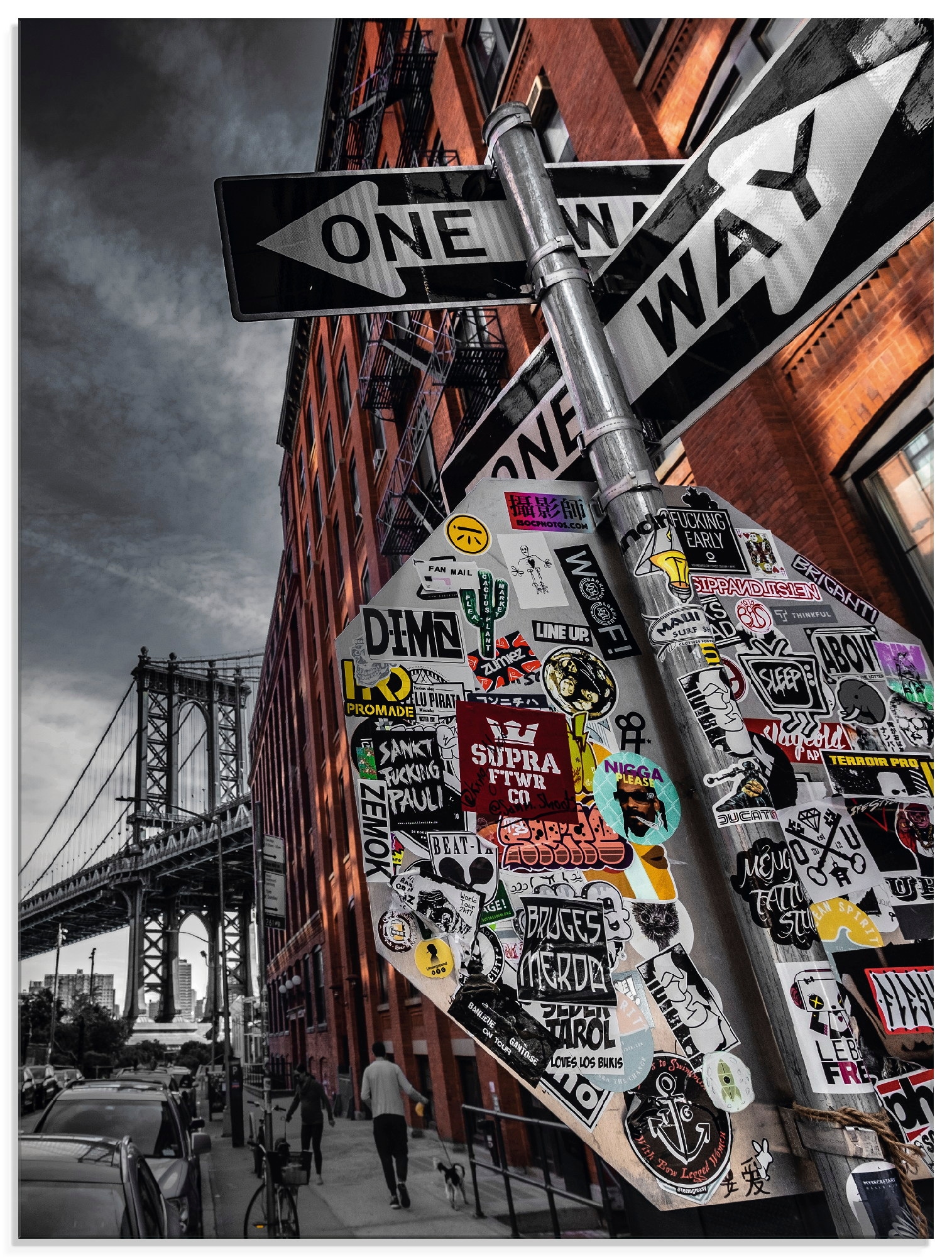 Artland Glasbild »New York Street Fotografie«, Amerika, (1 St.), in verschiedenen Grössen
