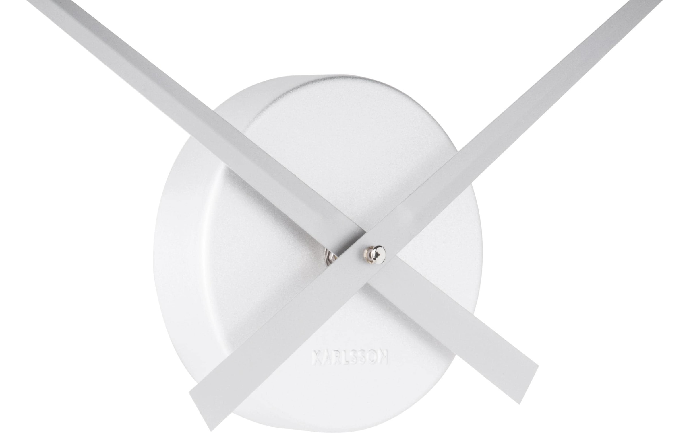 Karlsson Wanduhr »Little Big Time 44 cm, Silberfarben«