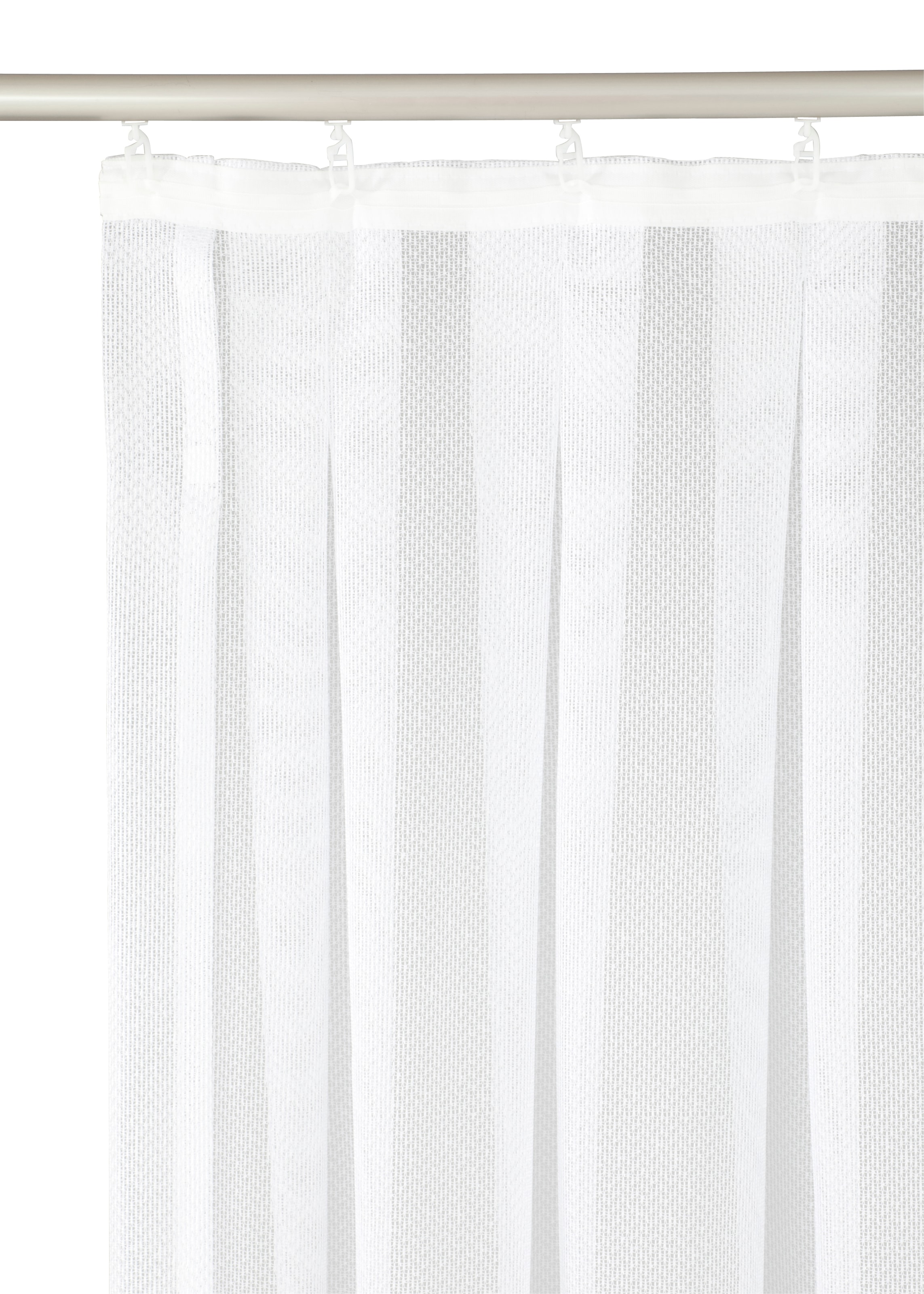 Weckbrodt Gardine »Jacqu«, (1 St.), feste Falten, Jacquard, halbtransparent, Bordüre, nach Mass, Store