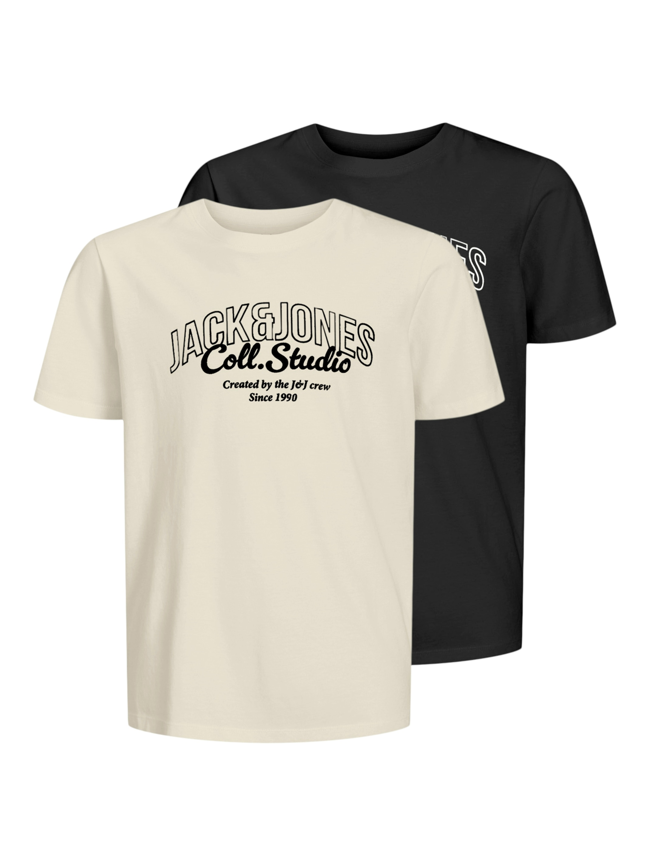 Jack & Jones Junior T-Shirt »JJMAKOTO TEE SS CREW NECK 2PK JNR«, (Packung, 2 tlg.)