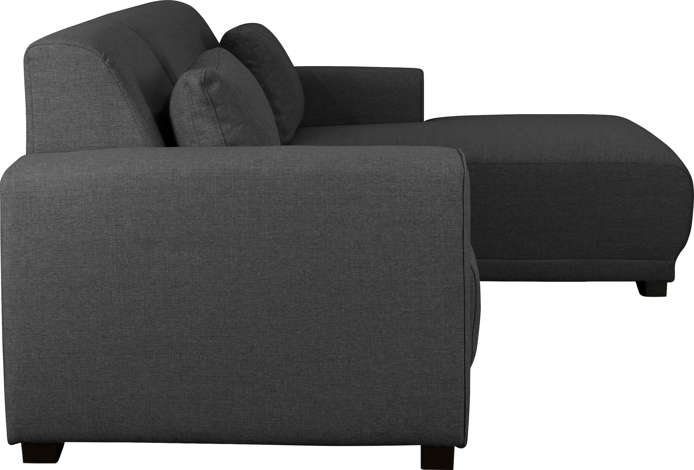 Home affaire Ecksofa »BORNHOLM L-Form mit Recamiere, Masse B/T/H: 234/162/85 cm«, Recamiere links oder rechts bestellbar, Wellenfederung, inkl. 2 Kissen