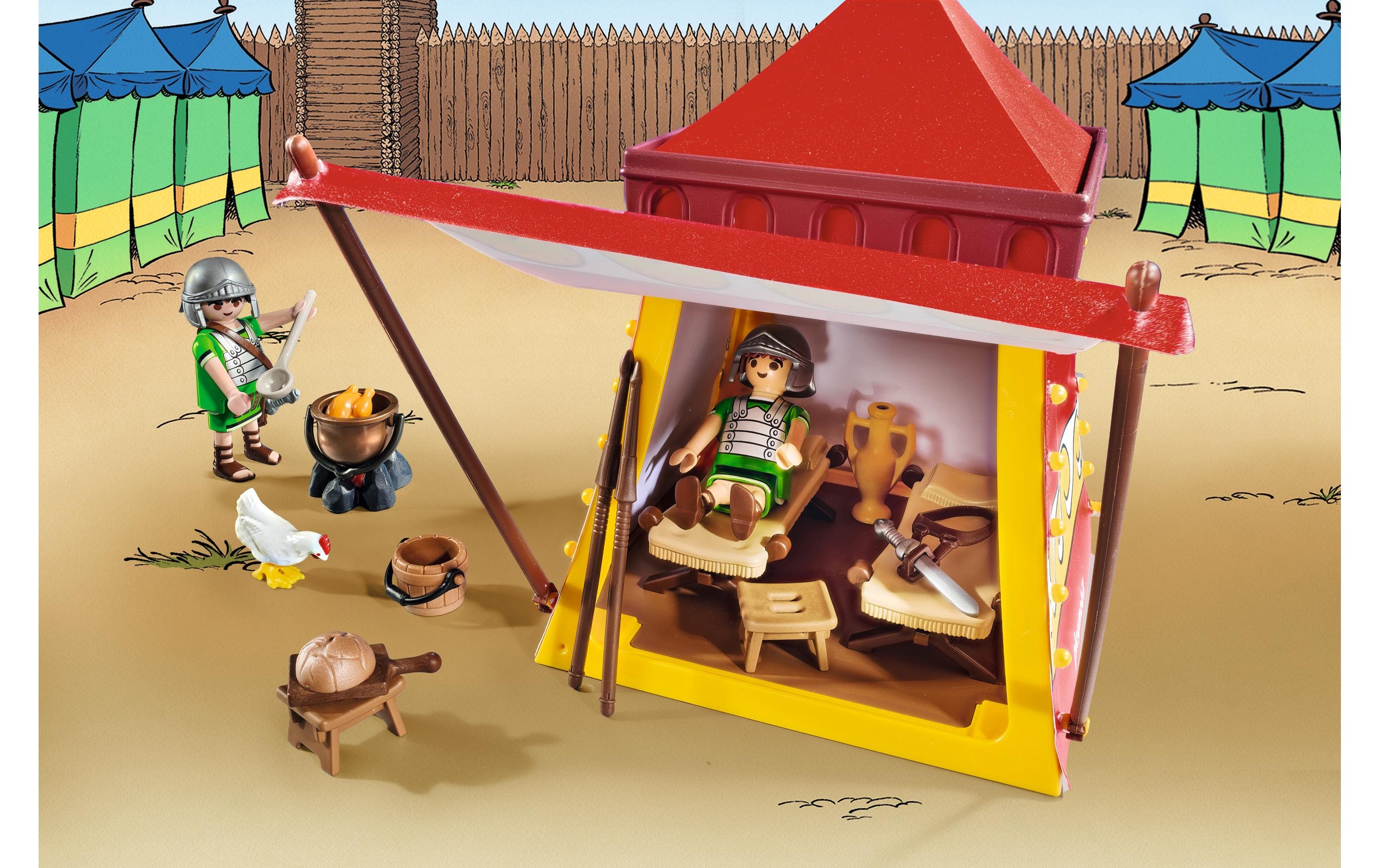 Playmobil® Spielbausteine »Asterix Legionärszelt 71829«, (51 St.)