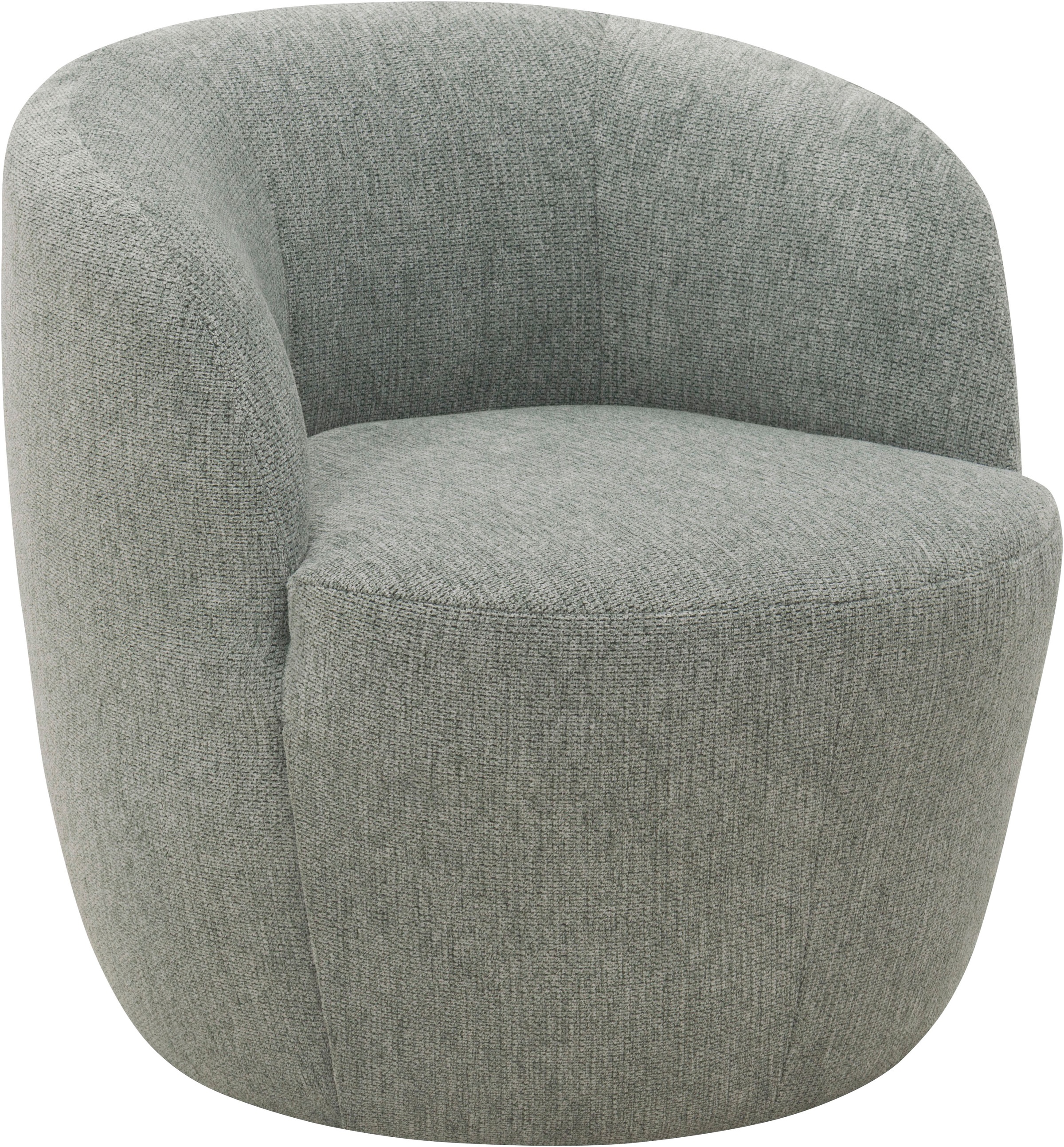 DOMO collection Sessel »Obidos moderner Loungesessel«, Struktur weich, grau