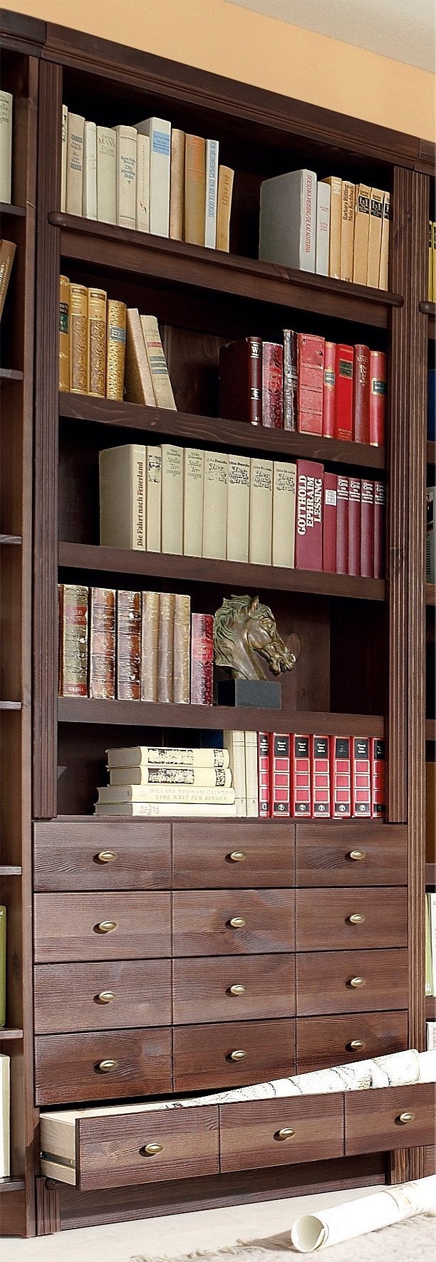 ✵ Home affaire Bücherregal »Soeren«, aus massiver Kiefer, in 2 Höhen, Tiefe  29 cm, mit 5 Schubkästen online bestellen | Jelmoli-Versand