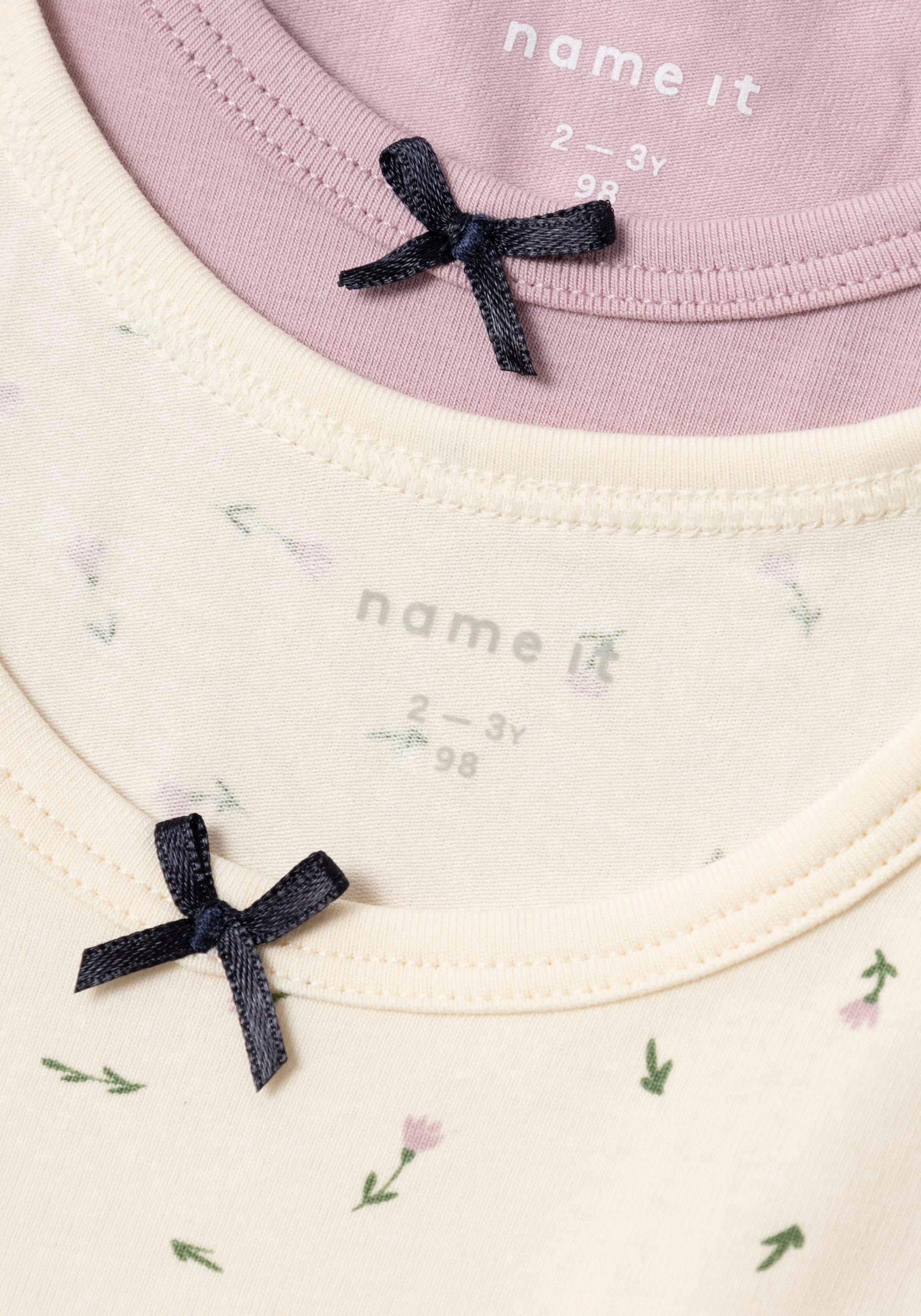 Name It Unterhemd »NMFTANK TOP 2P BUTTERCREAM FLORAL NOOS«, (Packung, 2 St.)