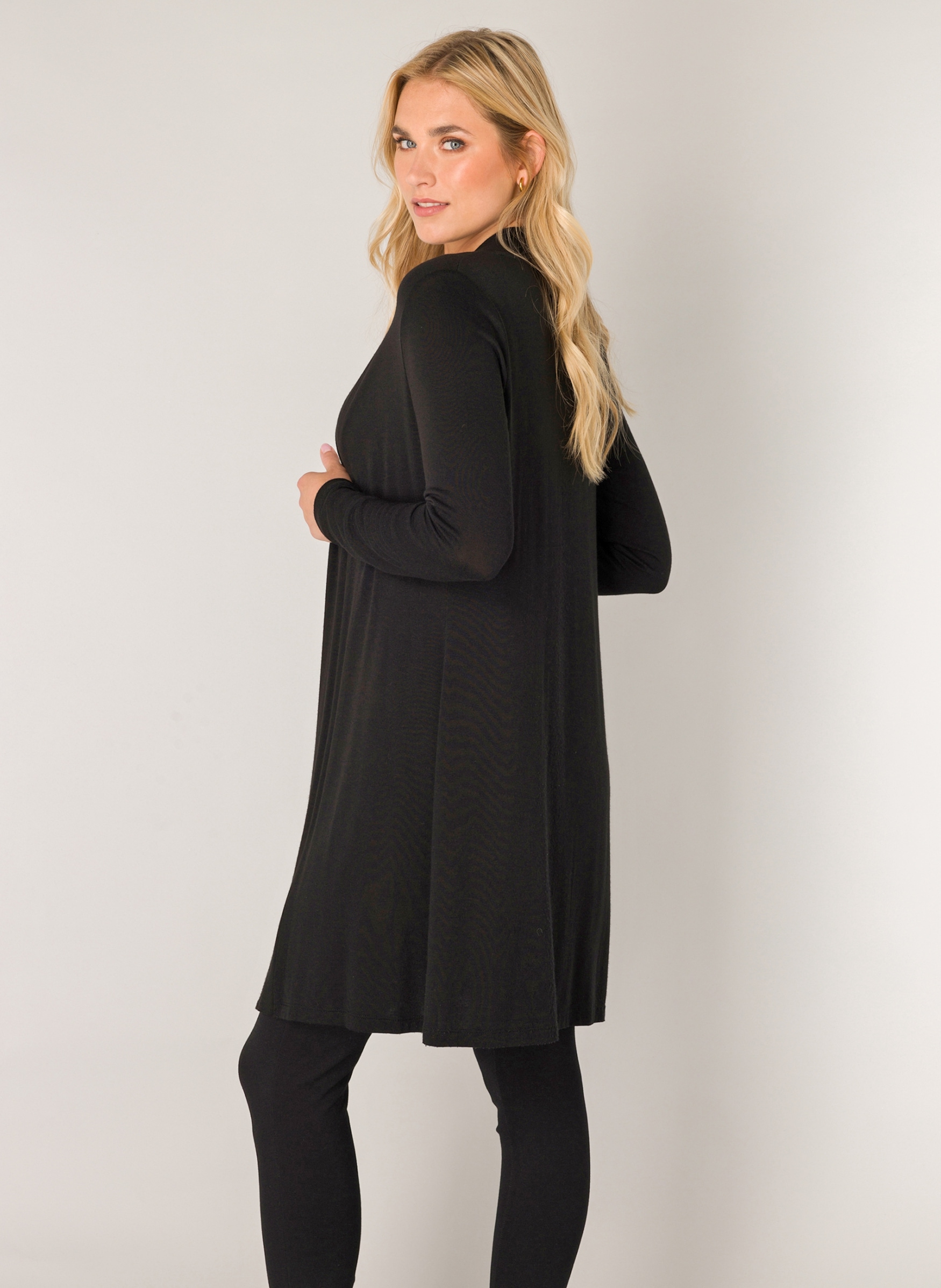 Base Level Longstrickjacke »Yayla Long«, ohne Verschluss