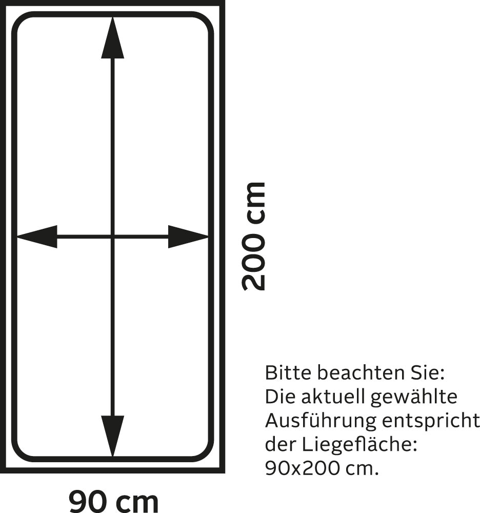 Home affaire Massivholzbett »"HANNES " mit Schubladen und Regalen, Nachtschrank ausziehbar, stabil«, FSC®-zertifiziertes Kiefernholz, ideal für kleine Räume