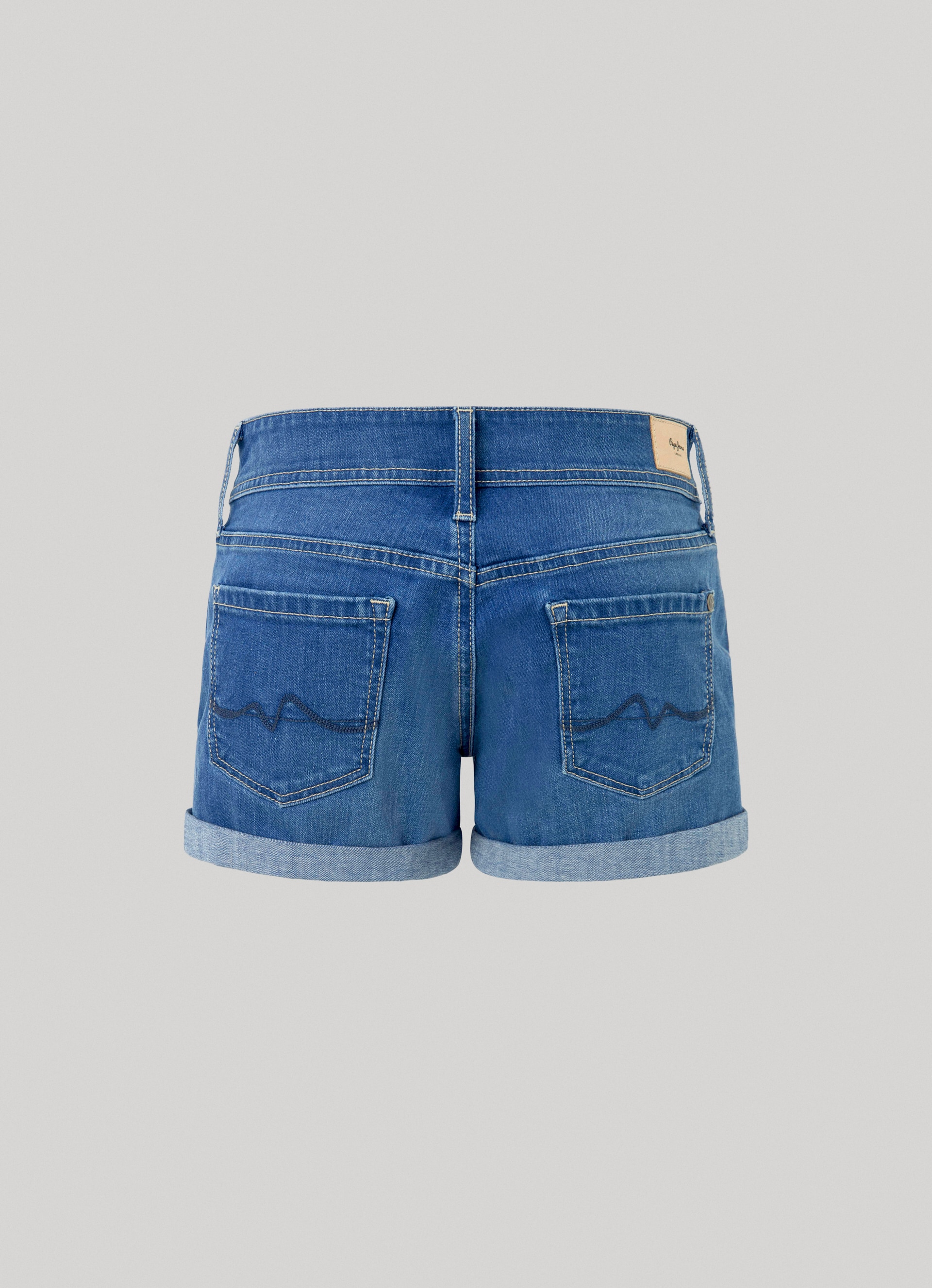 Pepe Jeans Jeansshorts, mit Umschlagsaum