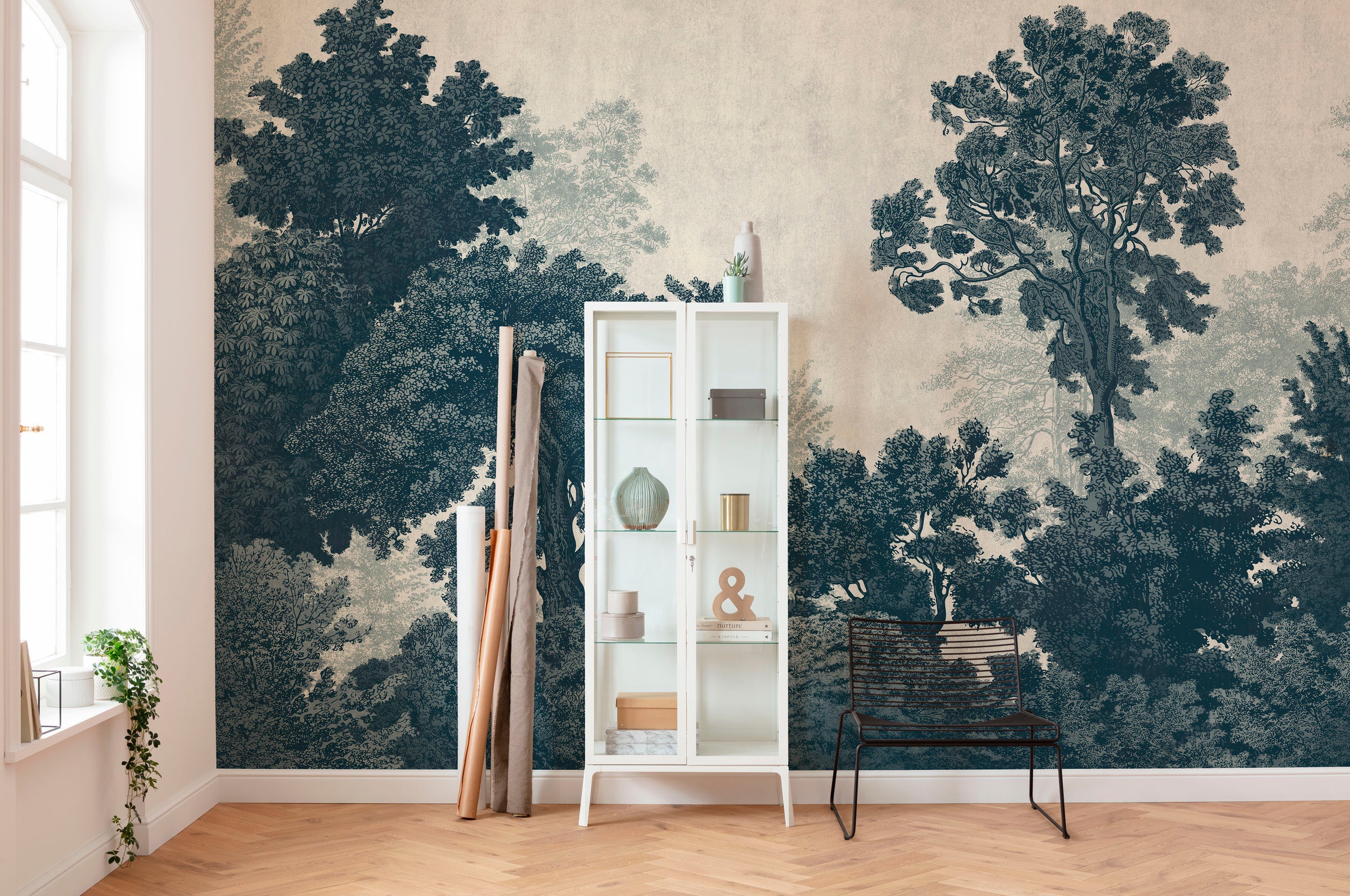 Komar Fototapete »Digitaldruck Vlies - Unfading Trees - Grösse 400 x 250 cm«, bedruckt, Wohnzimmer, Schlafzimmer