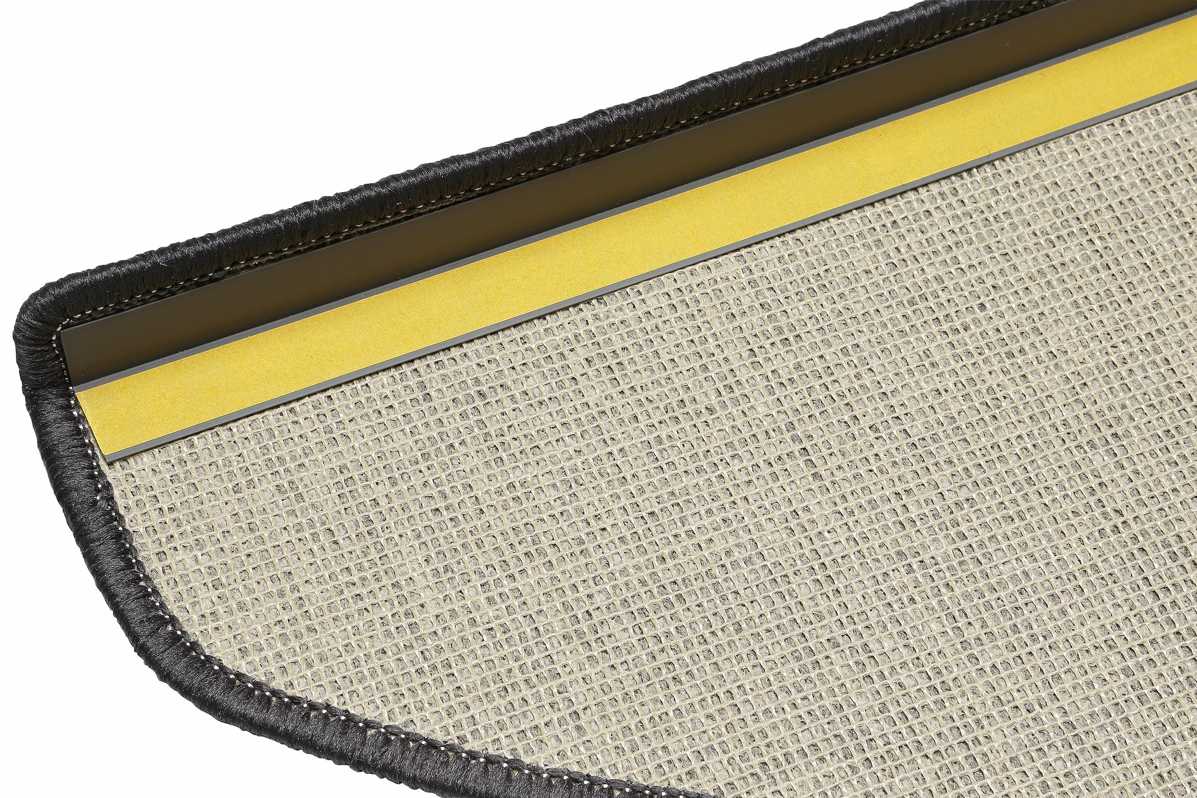 Andiamo Stufenmatte »Rambo, Made in Poland«, halbrund, 4 mm Höhe, melierte Schlinge, selbstklebend, 15 Stück in einem Set