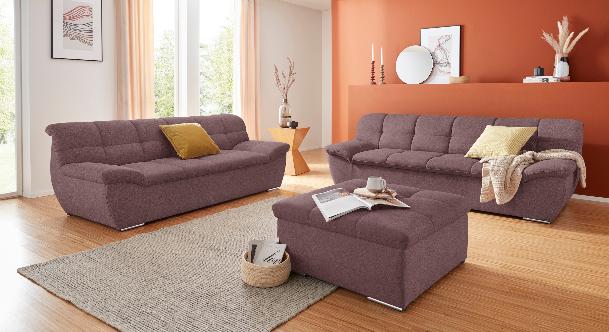 DOMO collection 2-Sitzer »Lagoa«, frei im Raum stellbar, in grosser Farbauswahl