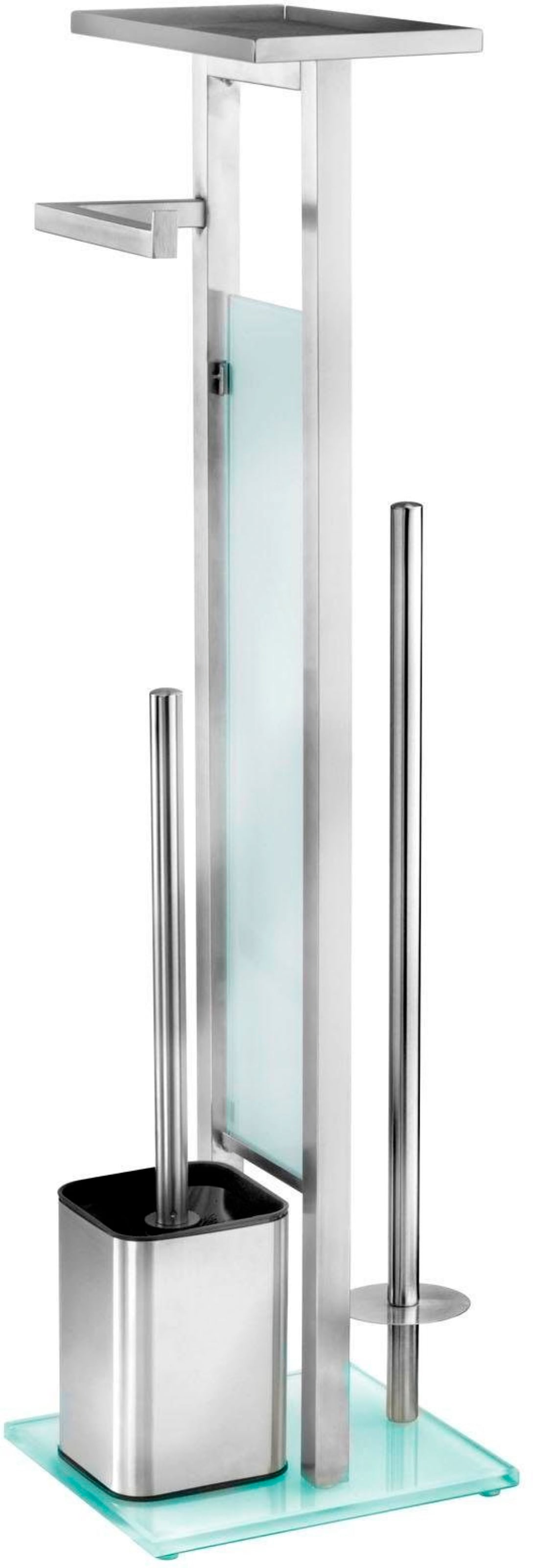 WC-Garnitur »Debar«, aus Edelstahl-Glas, Stand WC-Garnitur