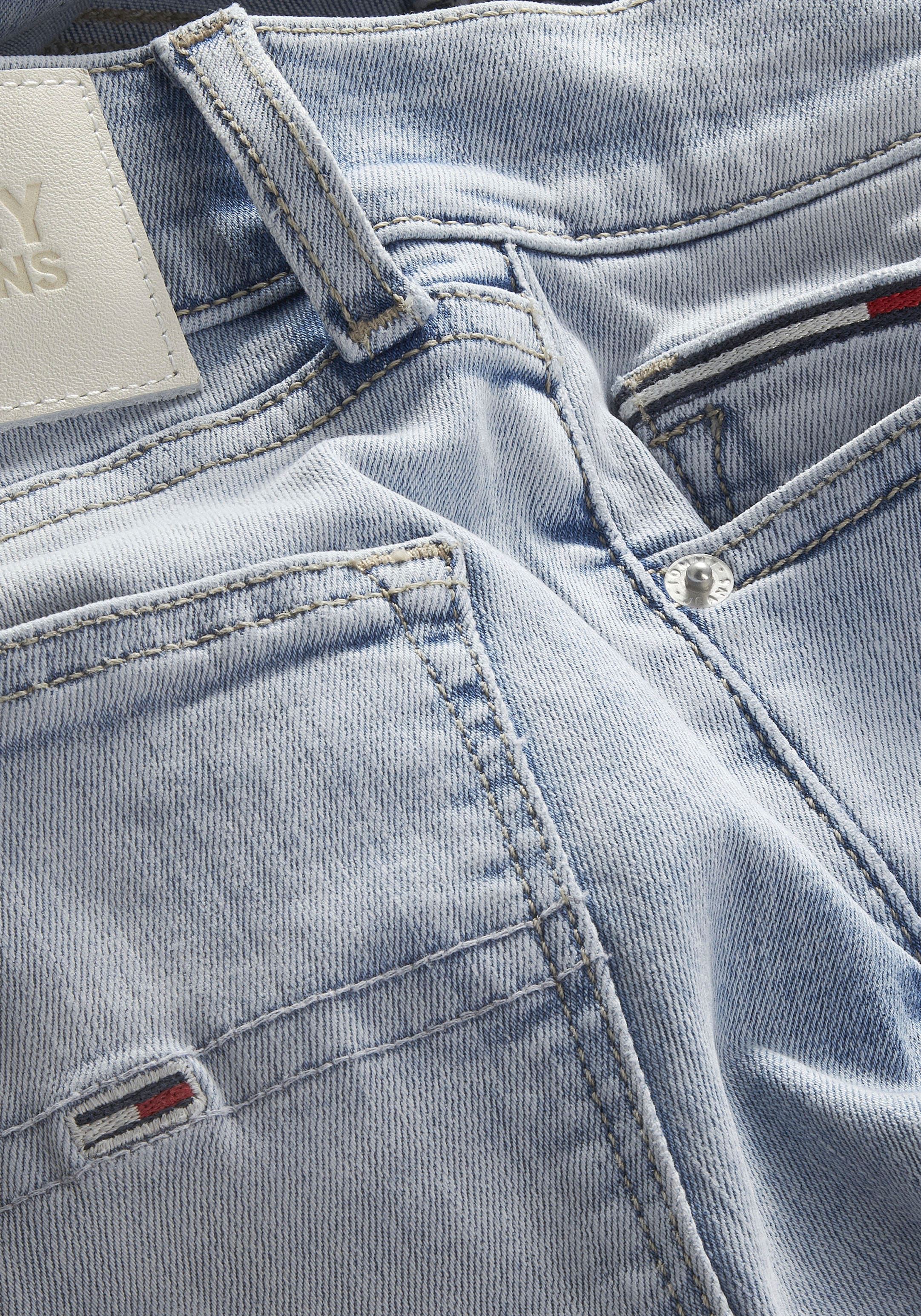 kaufen Tommy MR »NORA Flag Jeans online Jelmoli-Versand Jeans BF1281«, | Logo Tommy ANKLE Skinny-fit-Jeans mit SKNY