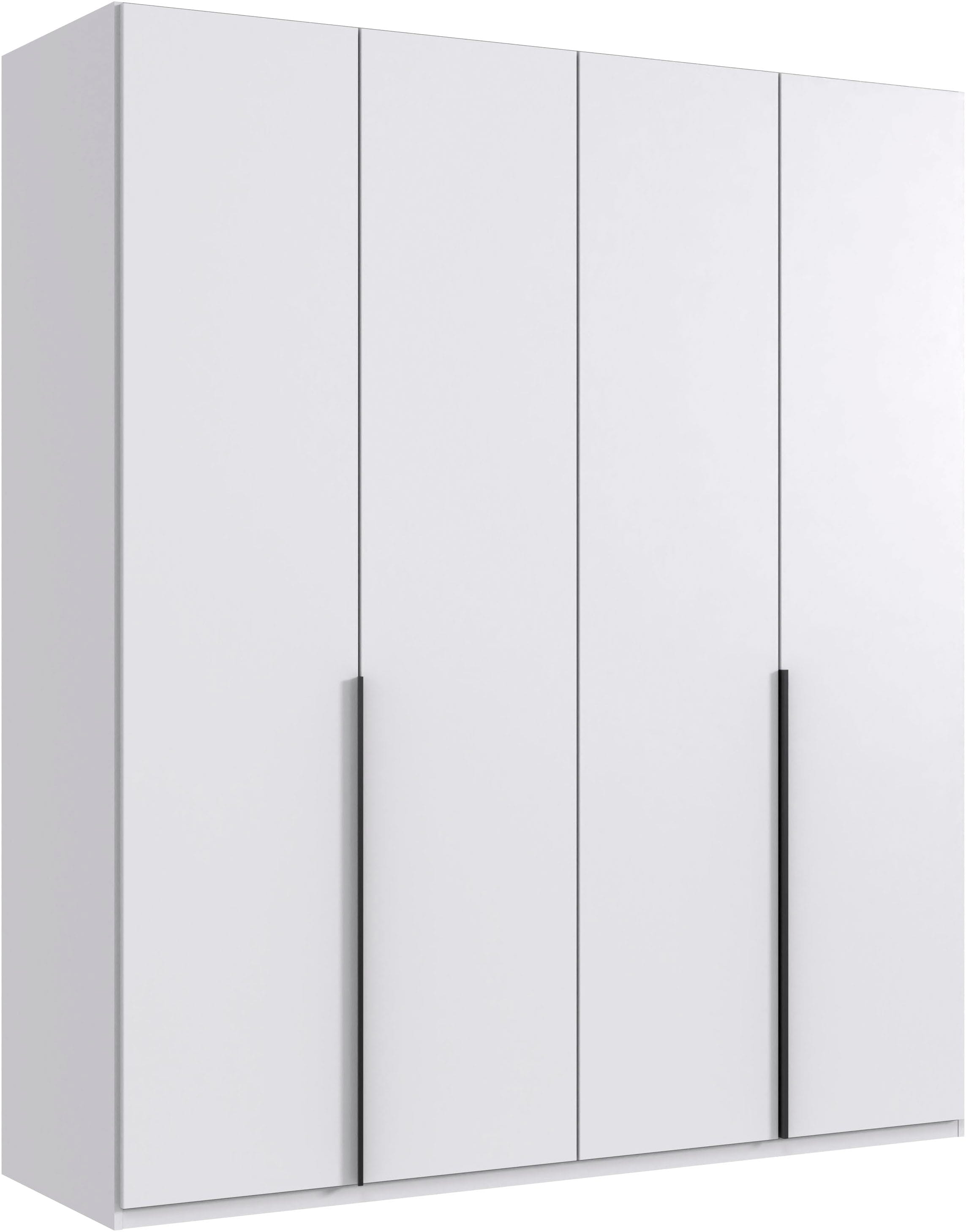 Wimex Kleiderschrank »Mugano,in 5 Breiten,2 Höhen,2 Tiefen, viele Farben, Made in Germany« in Basic oder Premium Ausstattung, mit langen Griffen aus Metall, mit oder ohne Spiegel
