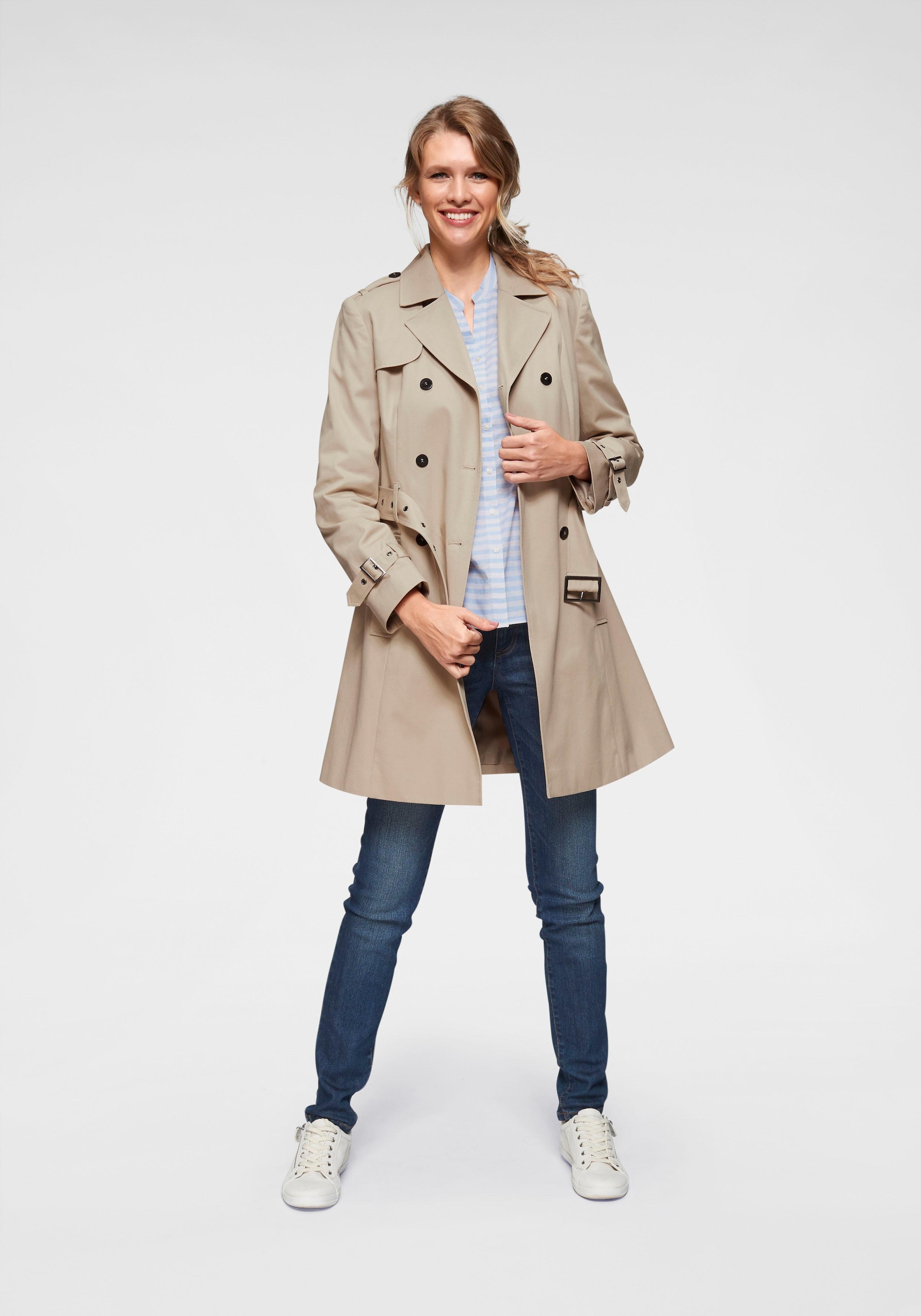 Aniston CASUAL Trenchcoat, mit Gürtel zum Regulieren